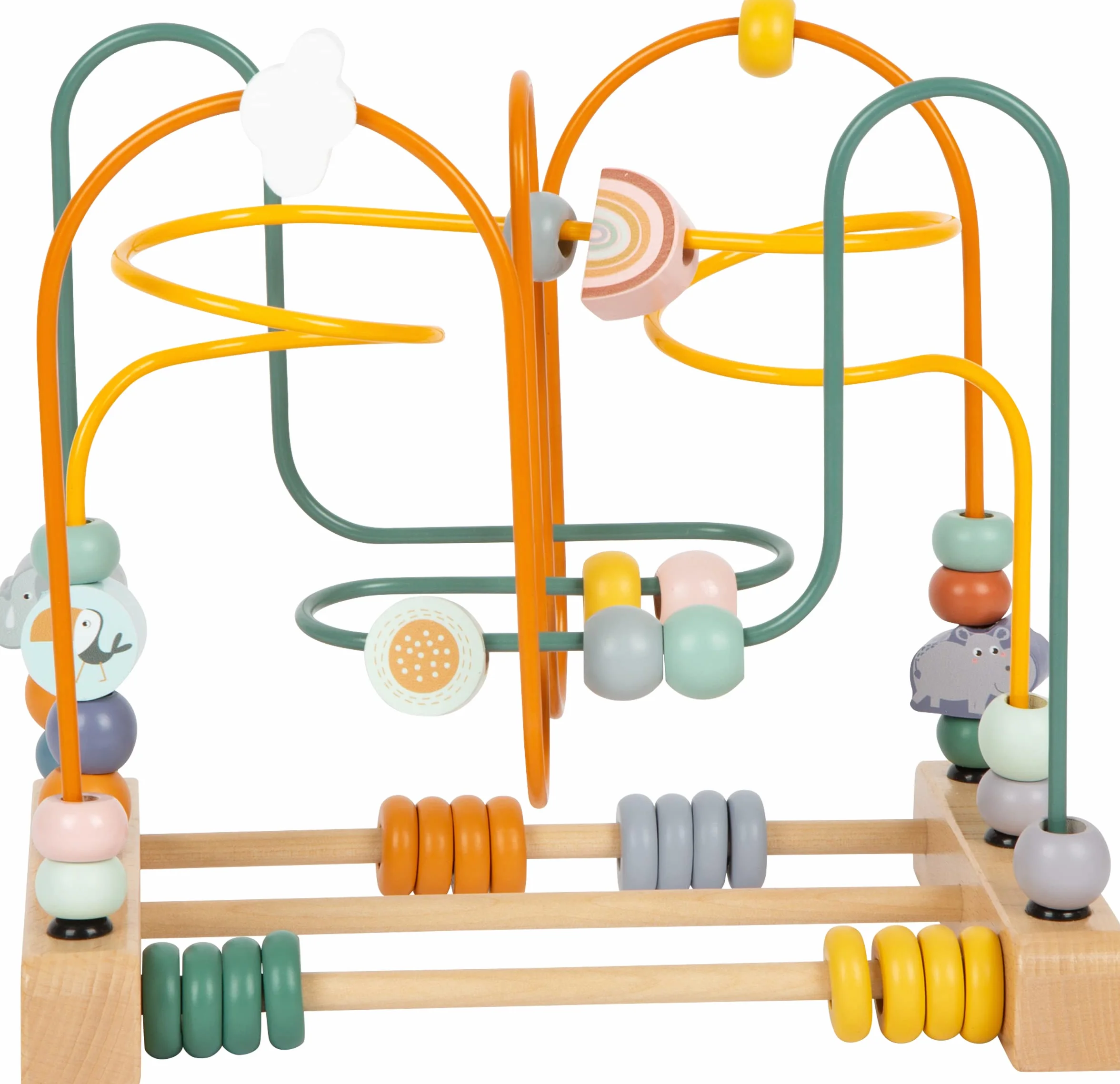 Circuit de motricité Safari en Bois 3 Boucles Jouet pour Enfants dès 12 Mois