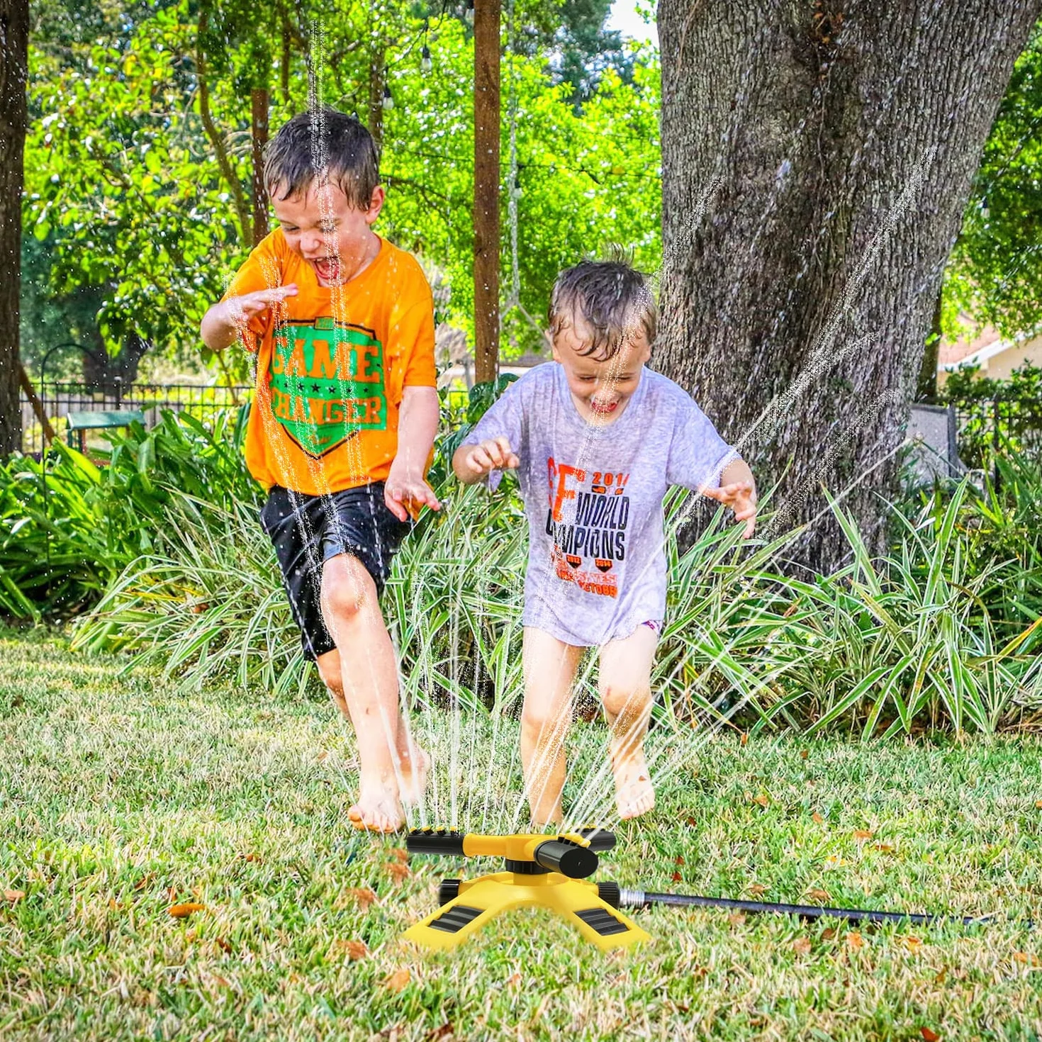 Arroseur d'eau de jardin en forme X pour enfants extérieur
