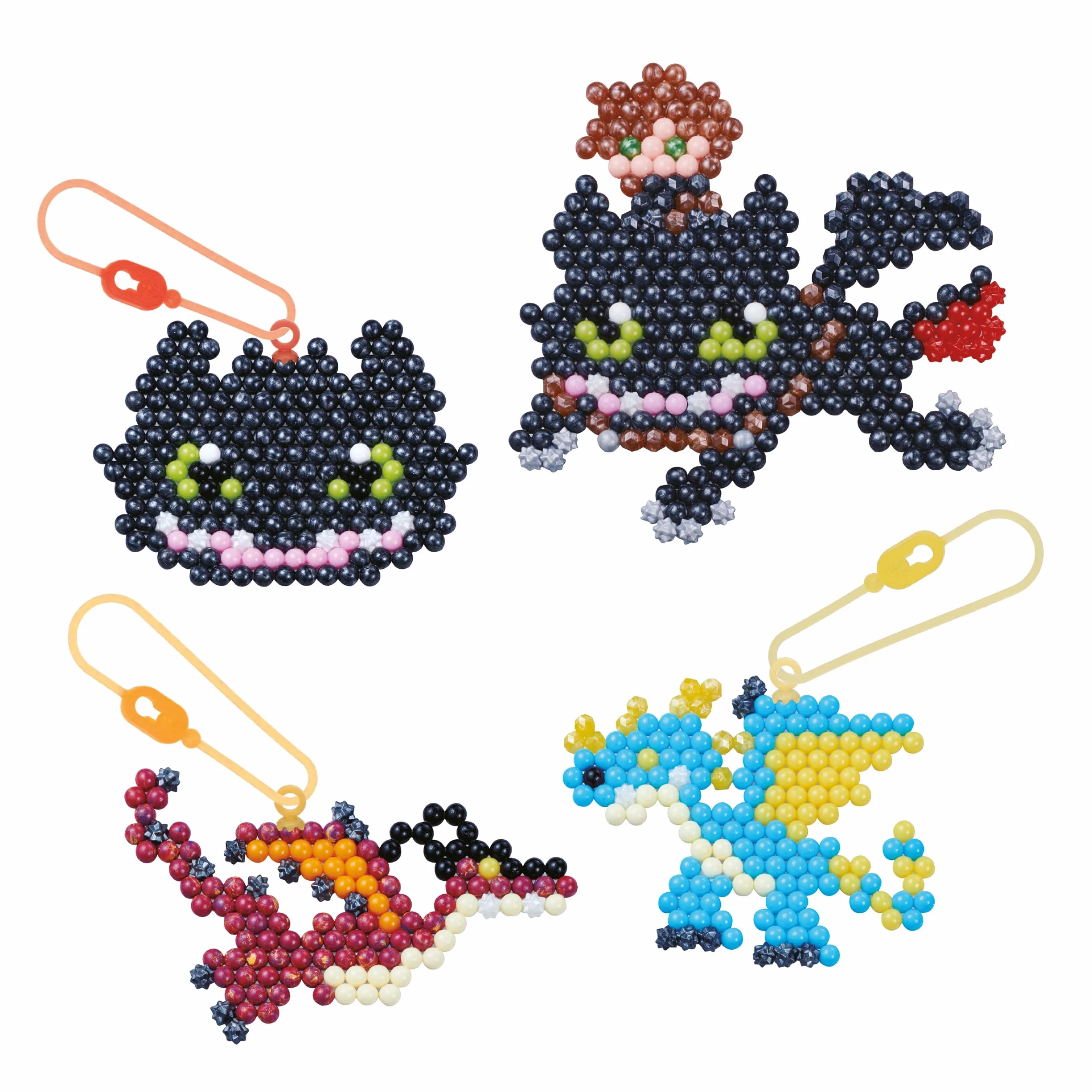 Aquabeads Kit Porte Clés Dragons - Kit de Loisirs Créatifs Perles à l'Eau - Jouet Enfant 4 Ans+