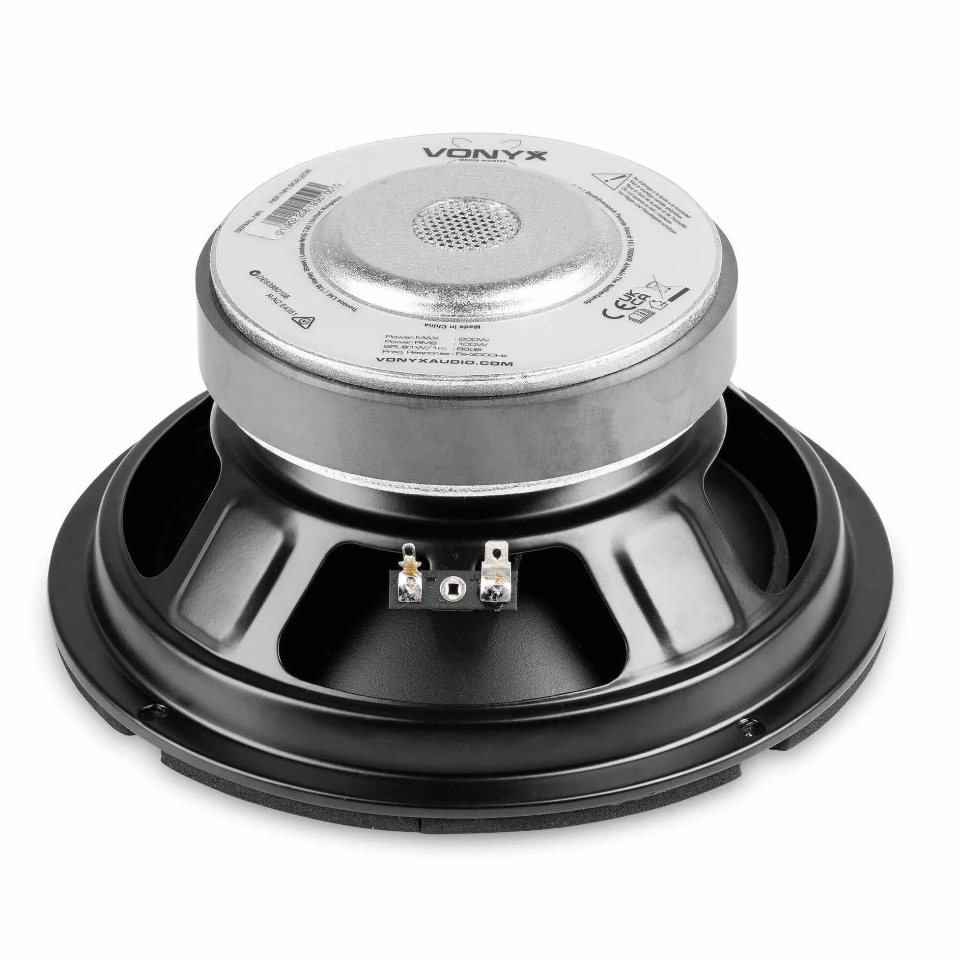 Fenton WPP20 Haut-Parleur de Graves 8 Pouces 20cm 200W 8 Ohms Caoutchouc Bobine Résistante à la Chaleur Enceinte HiFi