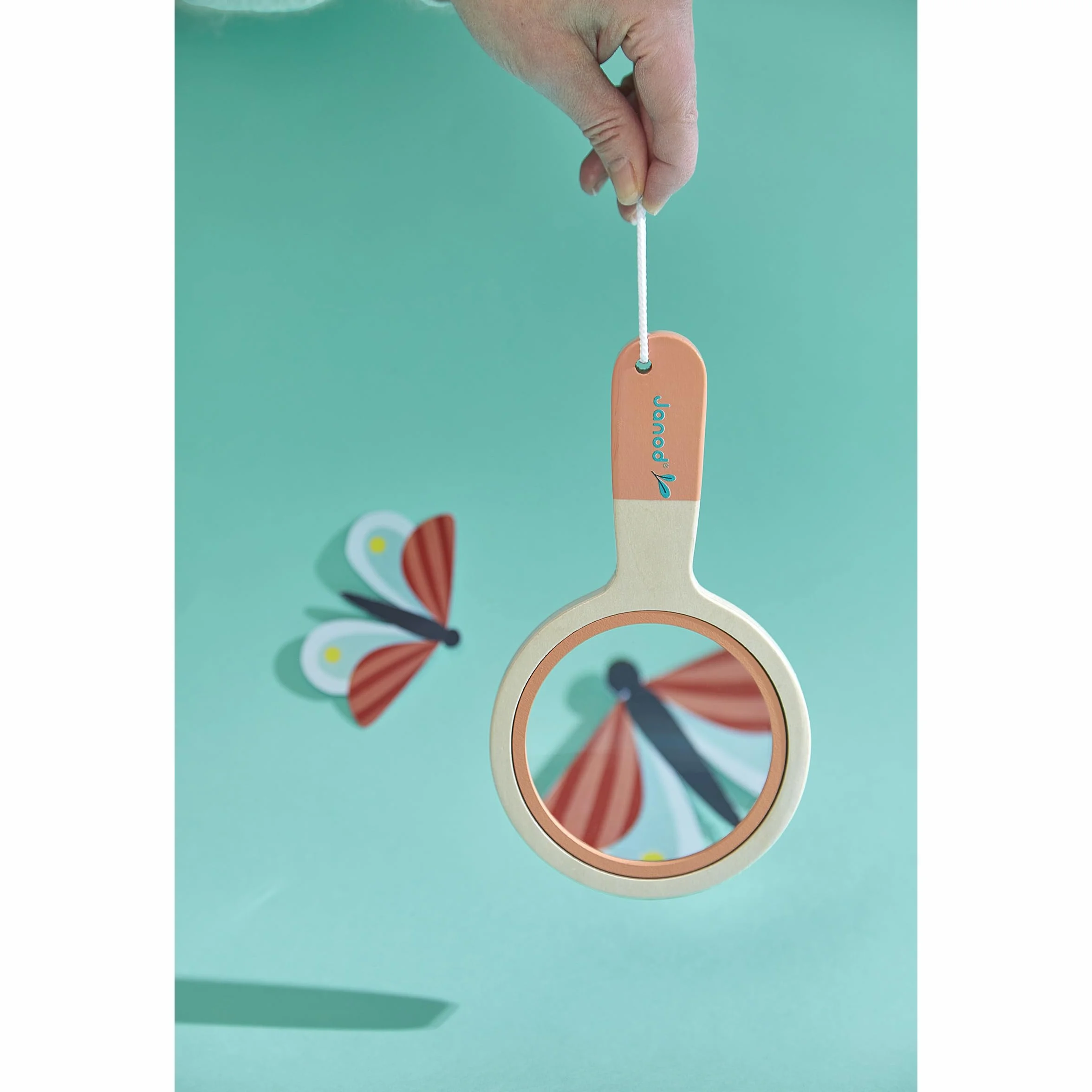 Janod Grande Loupe en Bois pour Enfants Grossissement x3,5 Jouet Jardin Dès 3 Ans