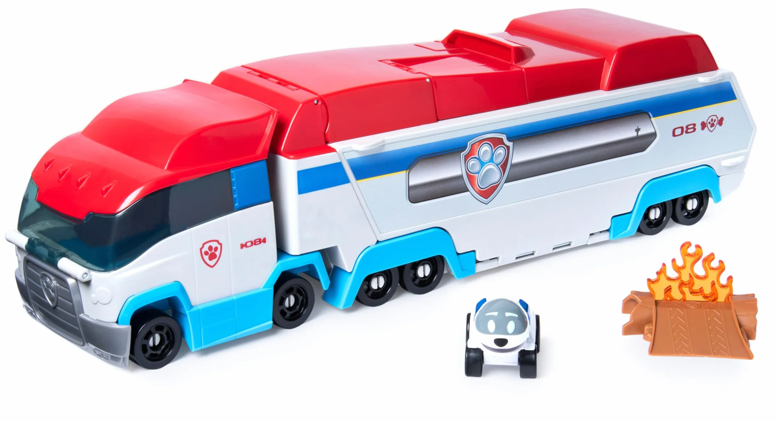 Paw Patrol Pat Patrouille Camion Patrouilleur 2 en 1 True Metal Véhicule Circuit Voiture Accessoires Jouet Enfant 3 Ans+