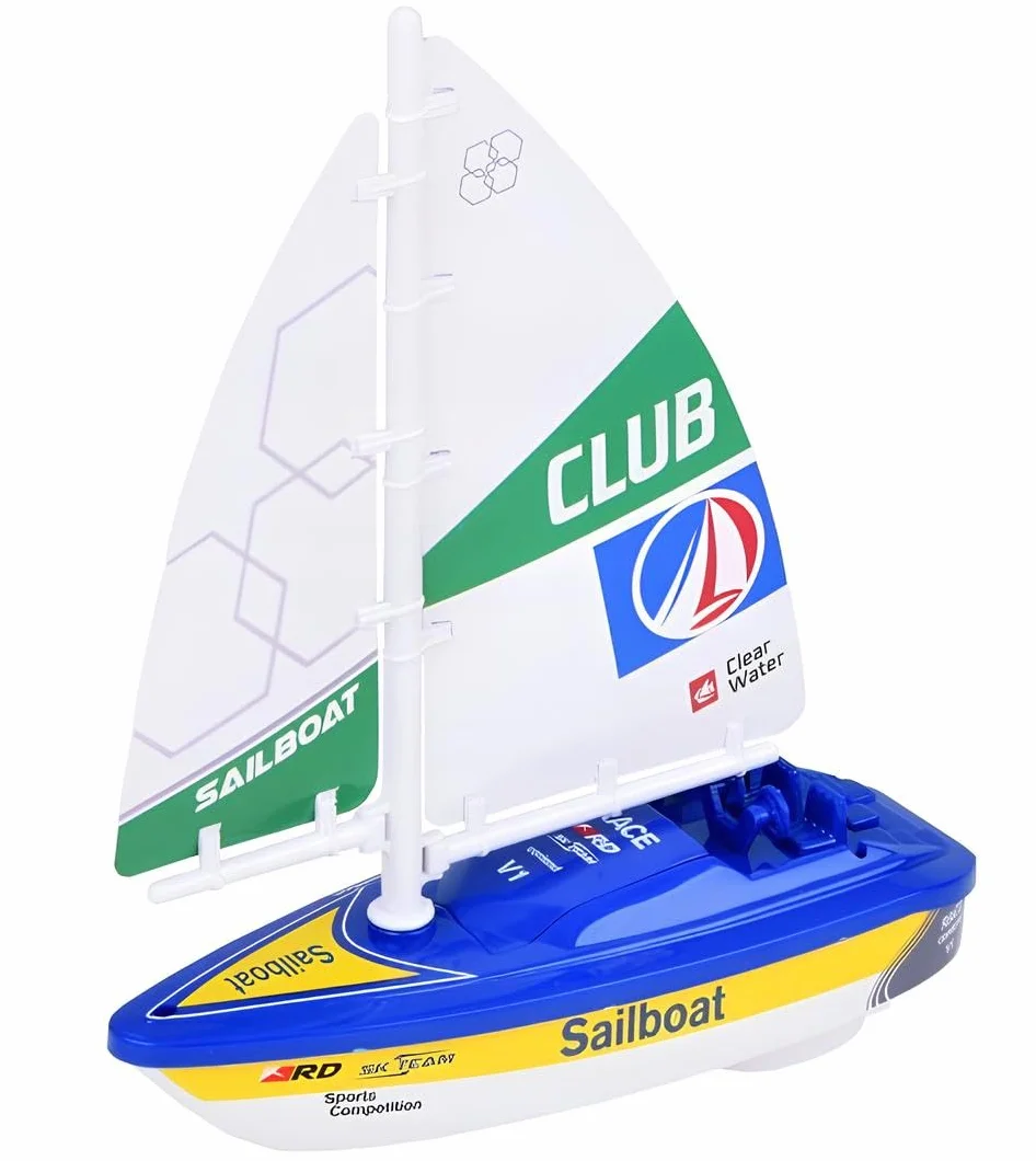 Bateau à voile Jouet à Batterie à Moteur Électrique pour Enfants
