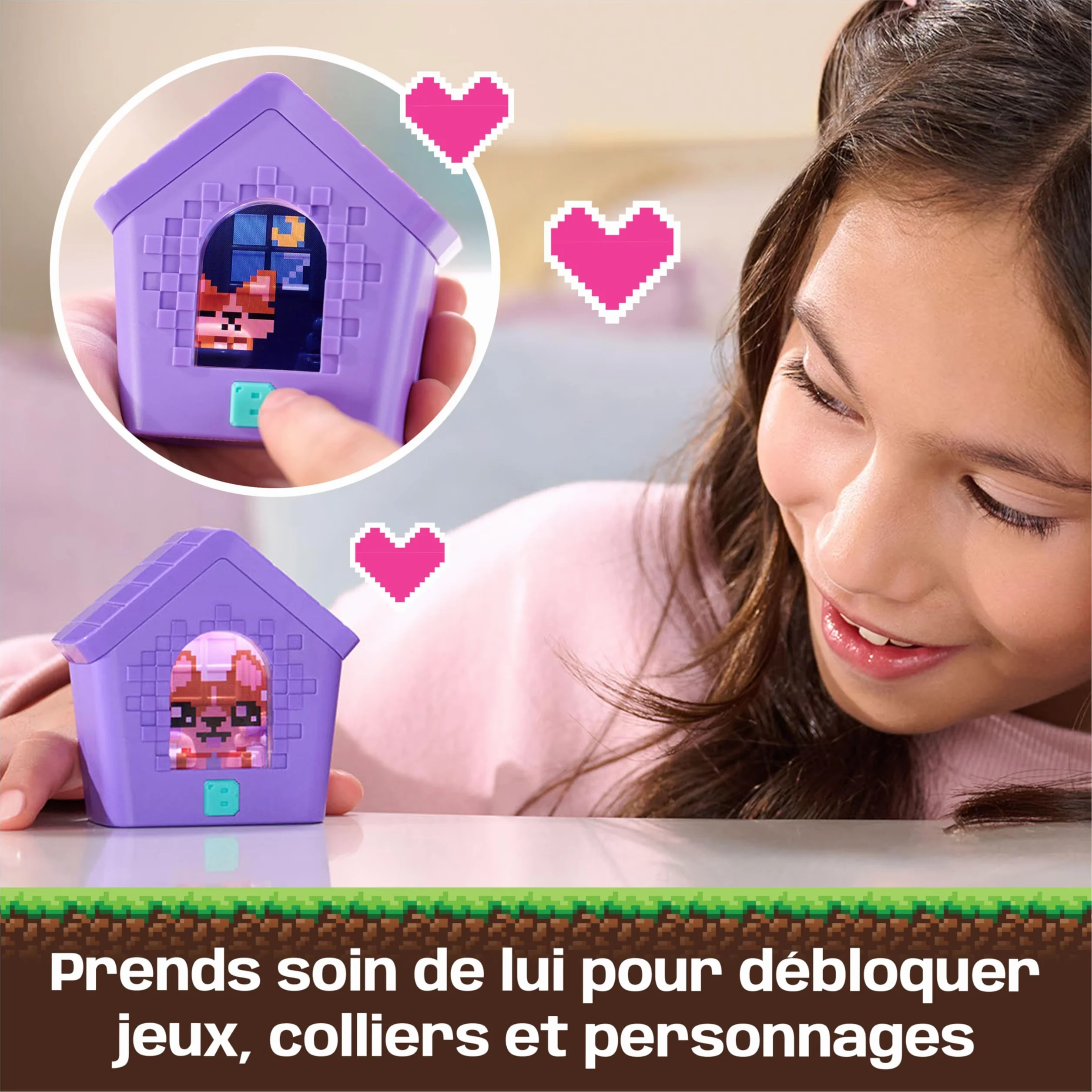 Bitzee Doghouse Niche Mon Chien Interactif Animal Digital 15 Animaux Interactifs Ecran Tactile Jeu Enfant 5+