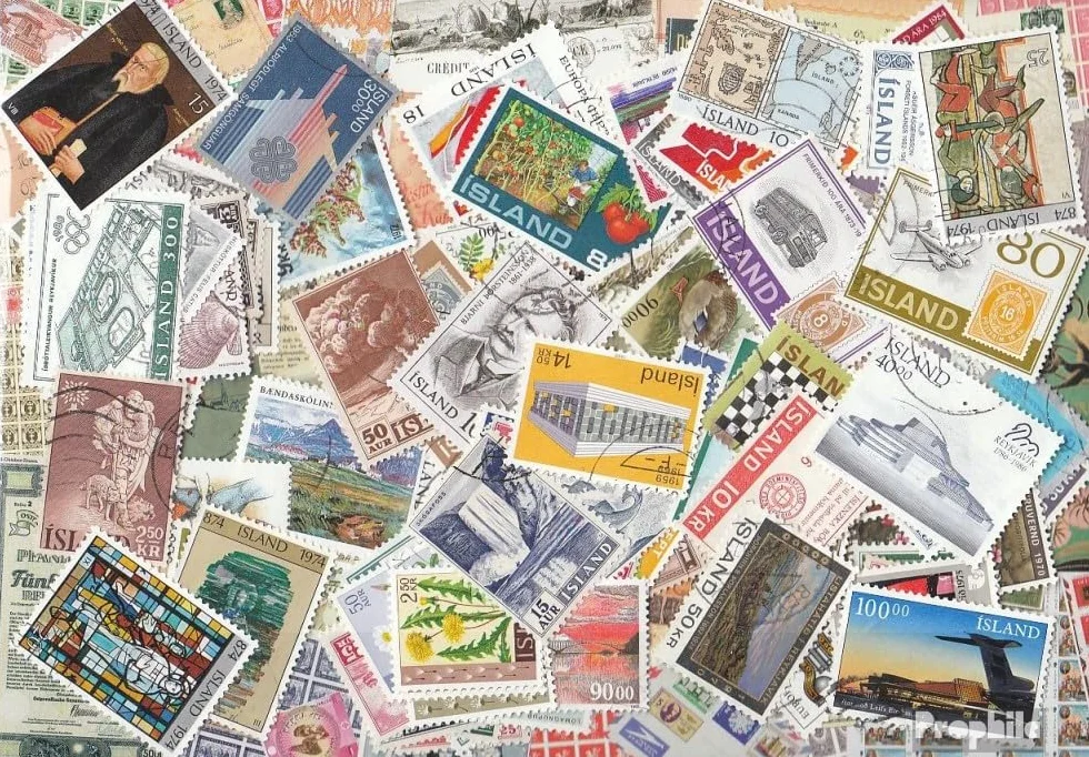 Islande 150 timbres pour collectionneurs
