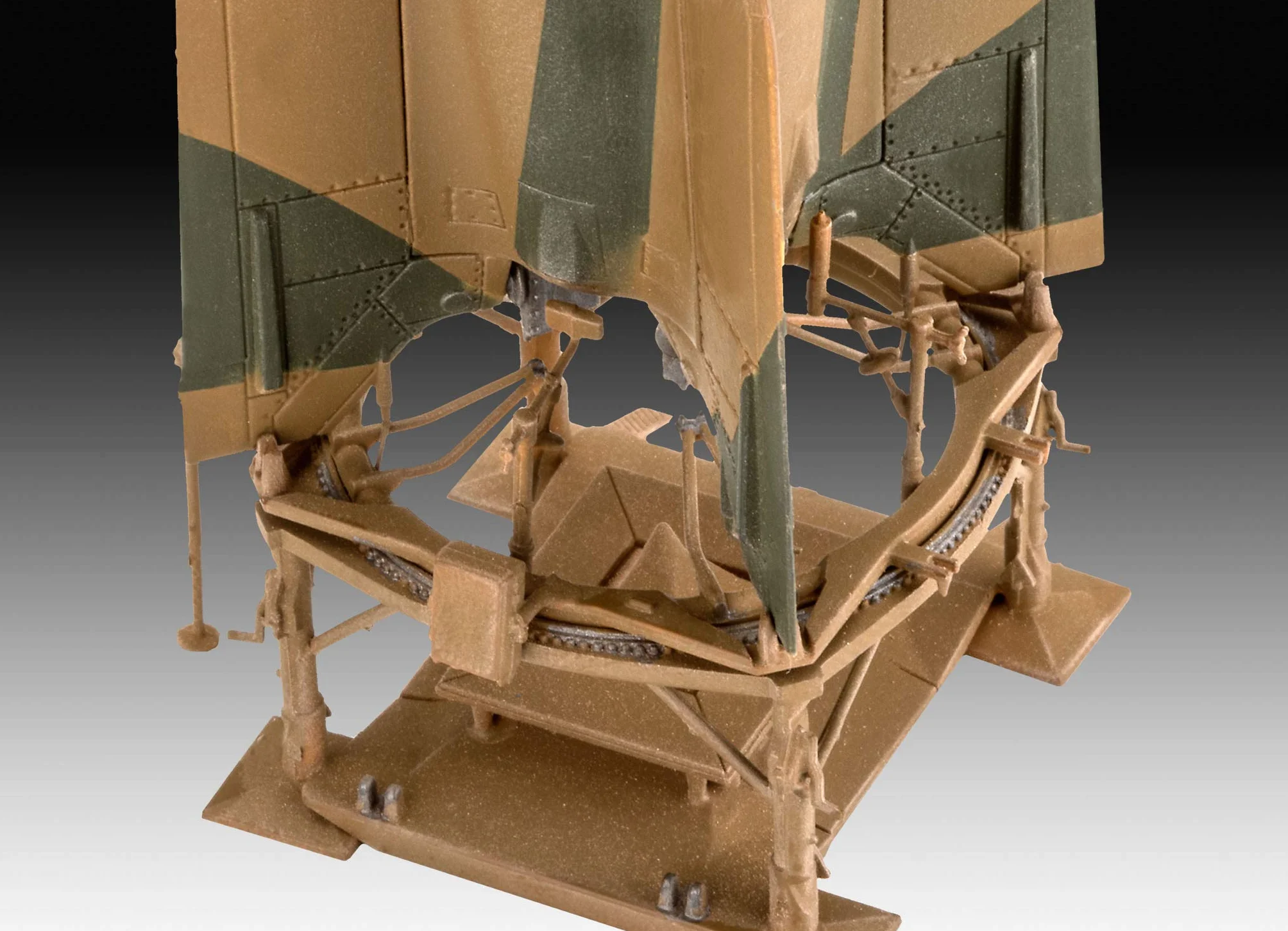 Maquette Missile Allemand V2/A2 avec Base de Lancement