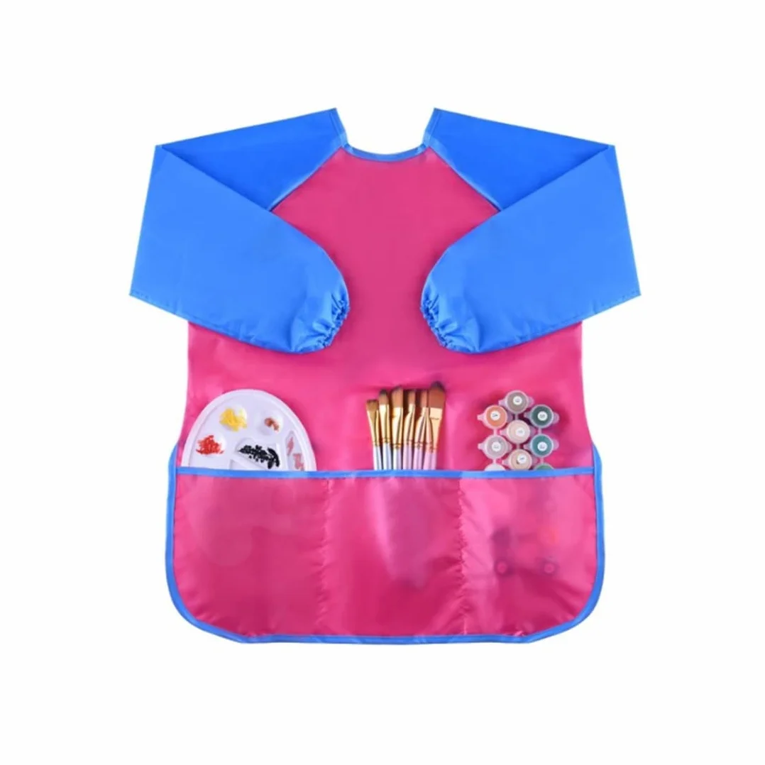 Tabliers Peinture Enfant Manches Longues SULIUDAJI 2 Pièces Blouse Dessin