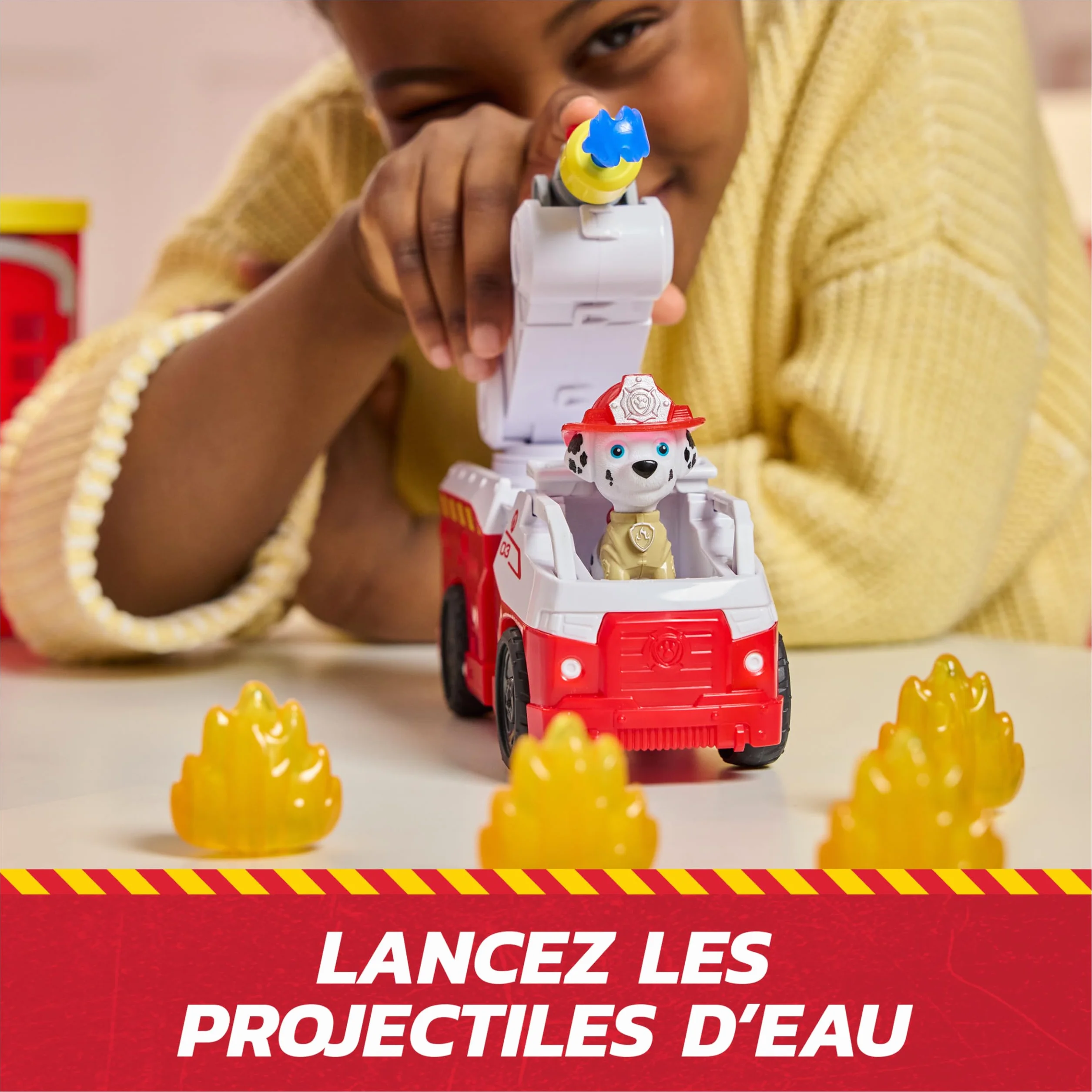 Paw Patrol Pat Patrouille Caserne De Pompiers Fire Rescue Voiture Figurine Marcus Effets Sonores Lumineux Jouet Enfant 3 Ans