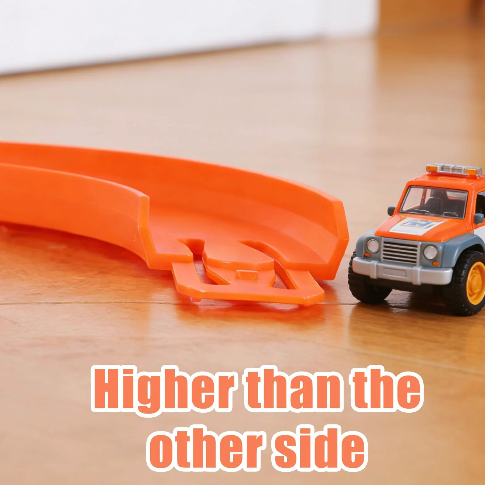 Hot Wheels Pièces de Piste Courbes 90 Degrés Kit Construction Rails Orange