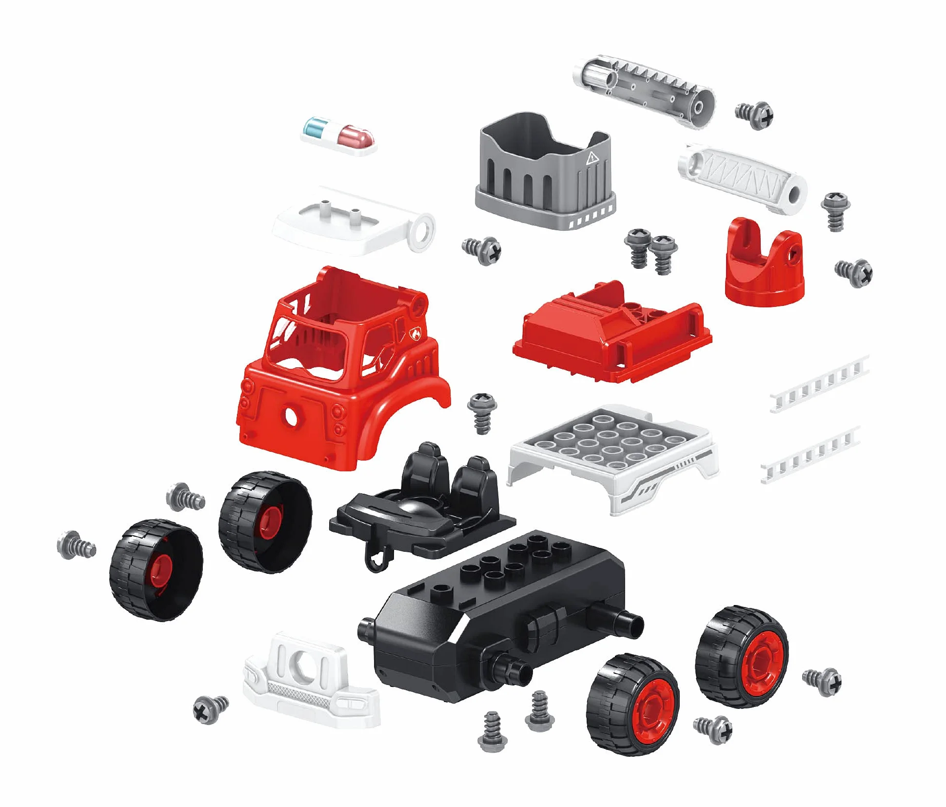 Camion de pompier RC Buki 9022 Multicolore