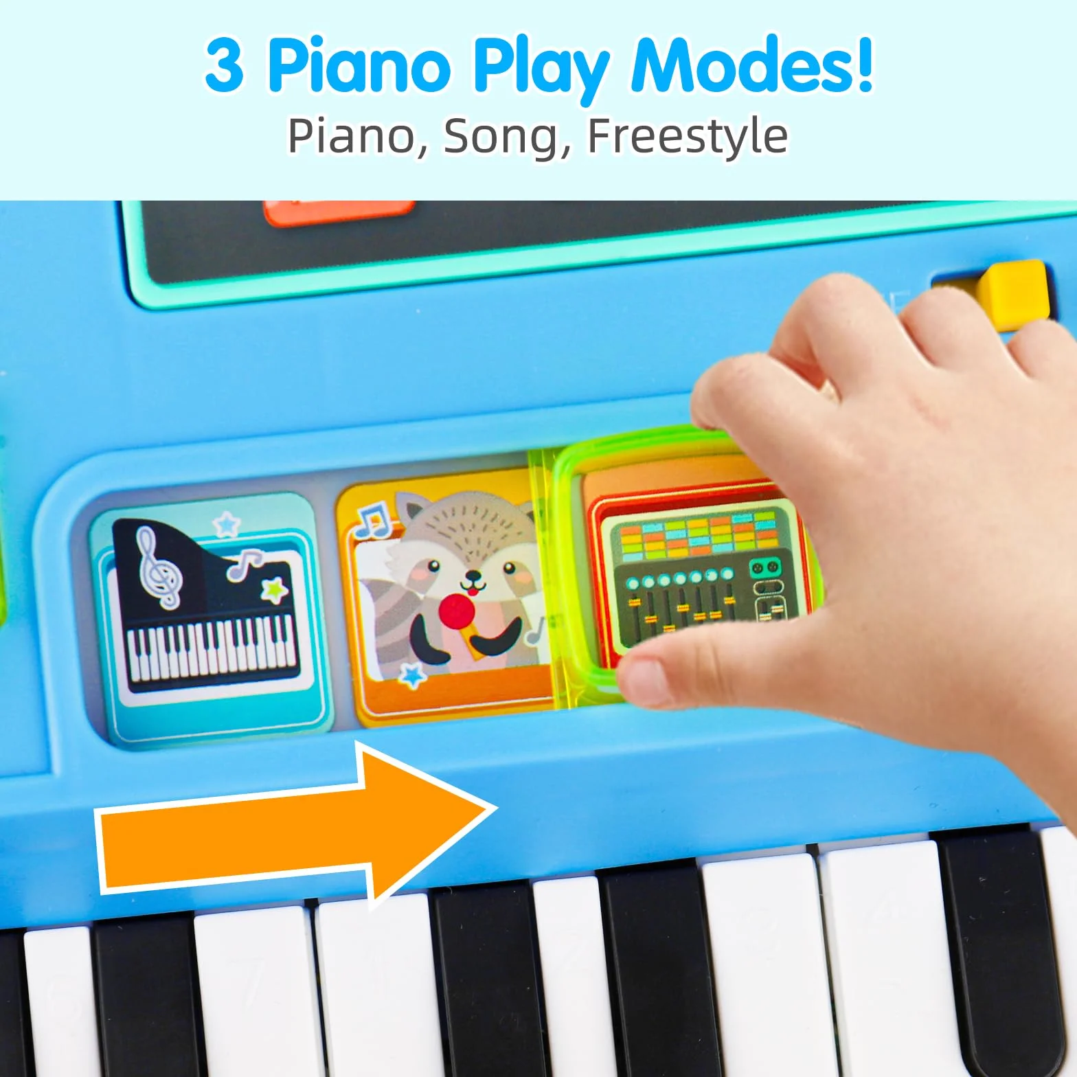Table de Mixage DJ avec Piano Jouet Musical Bebe 3-18 Mois, Table Activite Bebe Platine DJ Jeux Musique Enfant 1-3 Ans