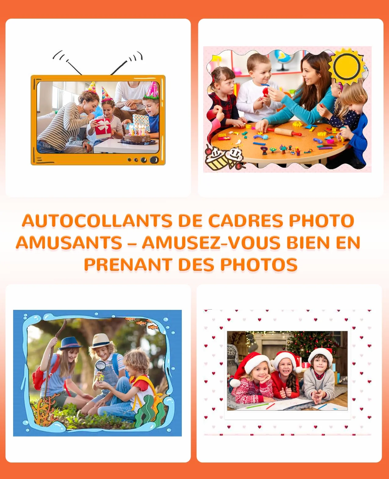 Appareil Photo Instantané Enfants 12MP 1080P Numérique avec Carte 32G et Papier 2,4 Pouces Caméra Jouets Cadeau Garçons Filles 3-12 Ans