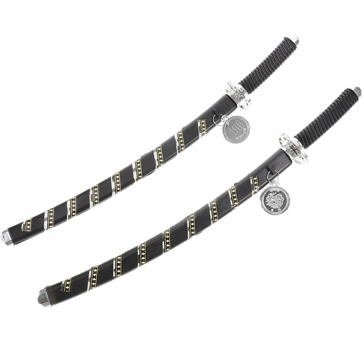 IMIKEYA Katana Cosplay Plastique Noir Lot De 2 Accessoire Jeux De Rôle Fêtes