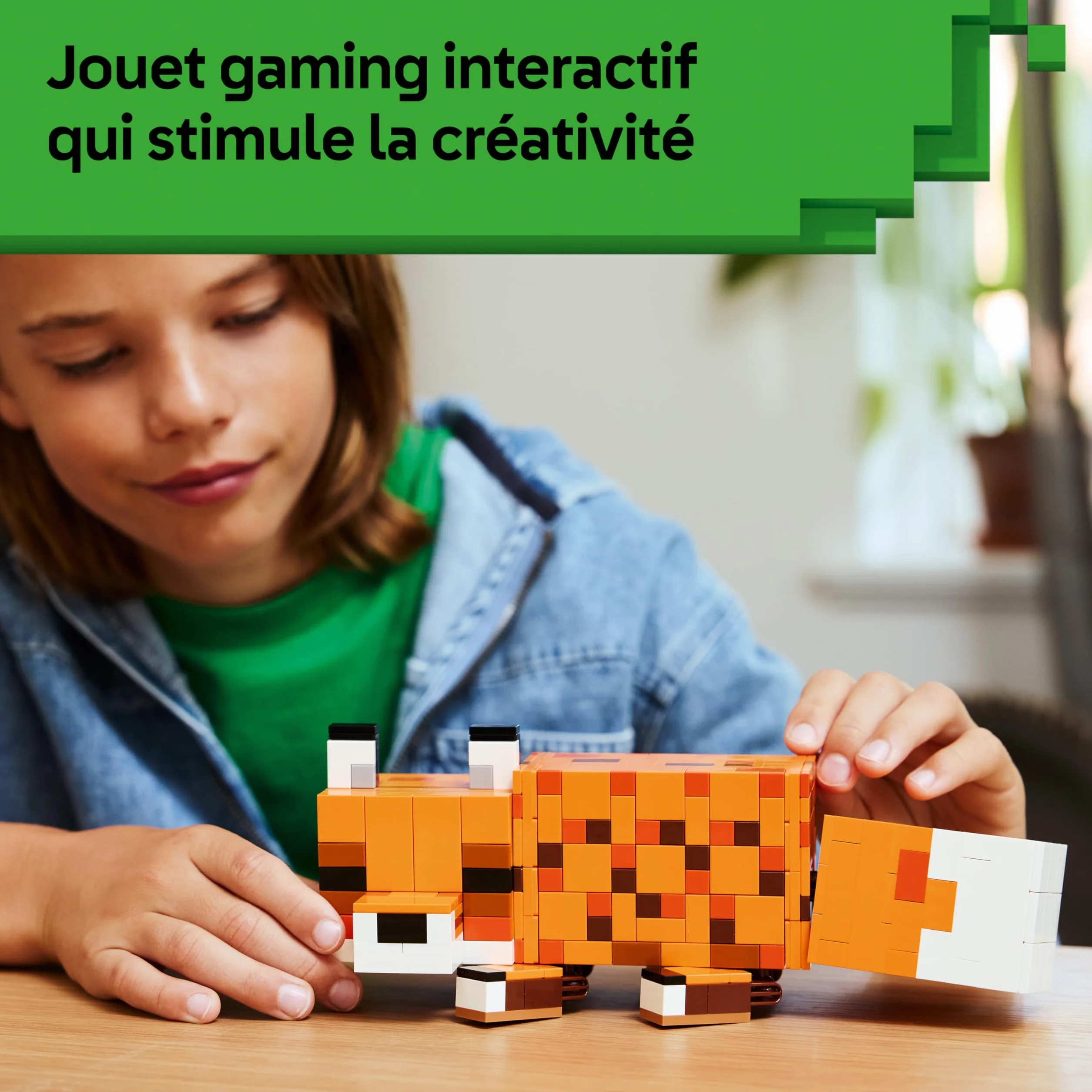 LEGO Minecraft Le Renard Jouet 3D Puzzle Figurine Animal Accessoires Cadeau Garçon Fille 10 Ans 21588