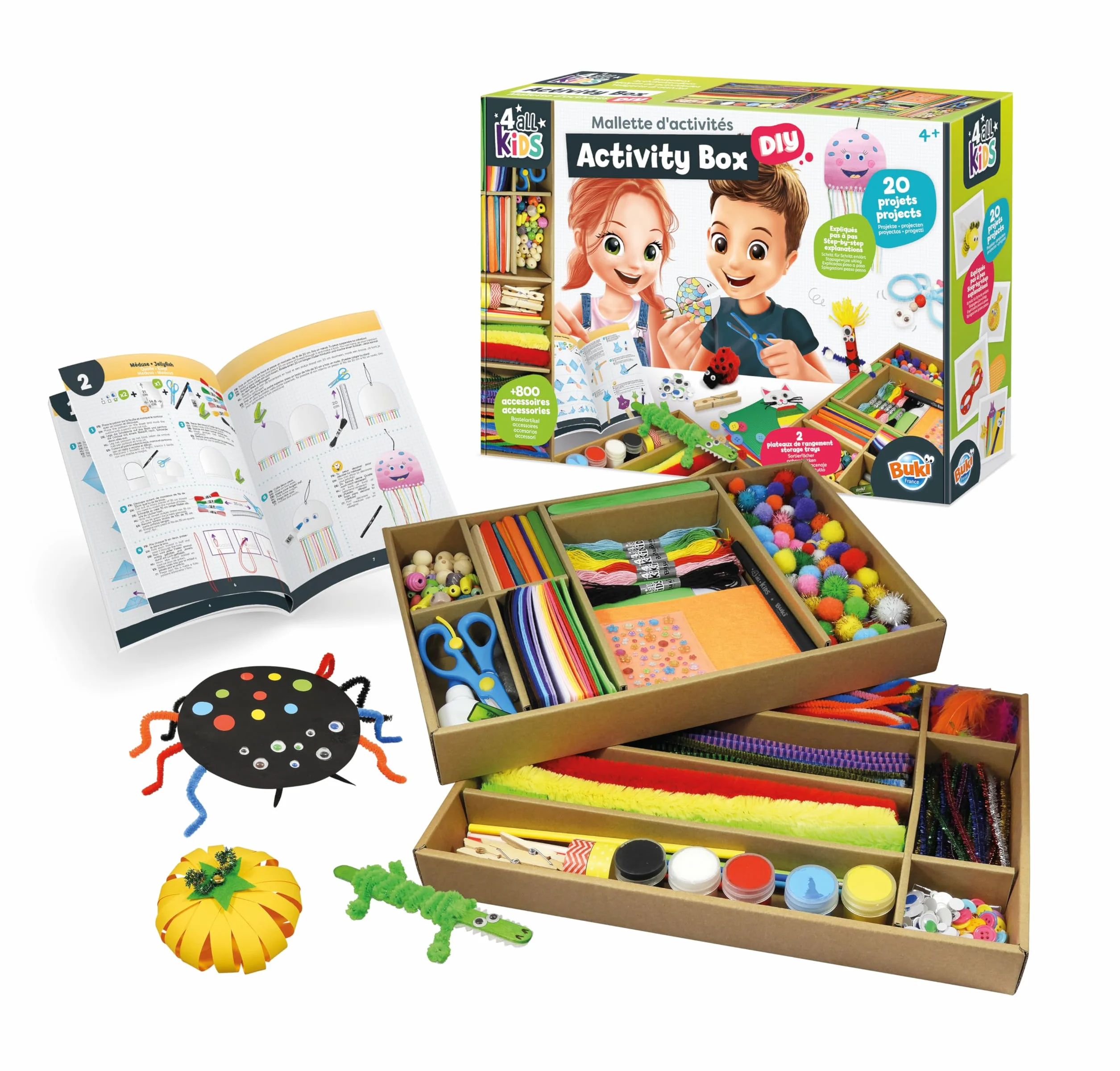 Buki Mallette d'activités Blanche FK003