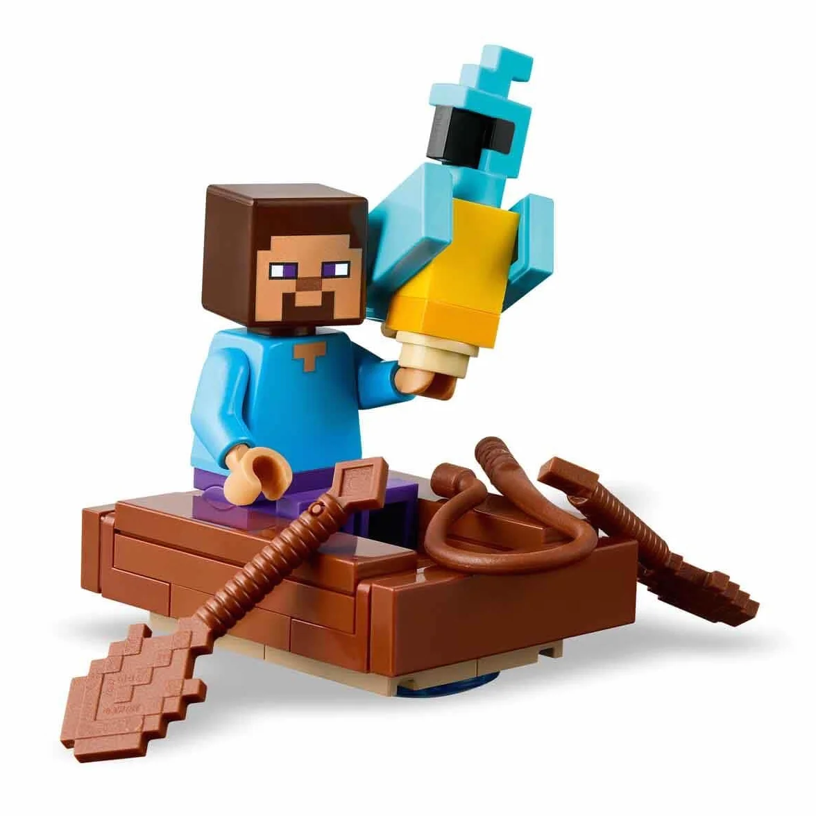 LEGO Minecraft La Maison en TNT de la Jungle 21275 Jouet Interactif avec Figurines Steve Creeper Zombie Fonction TNT Cadeau 8 Ans