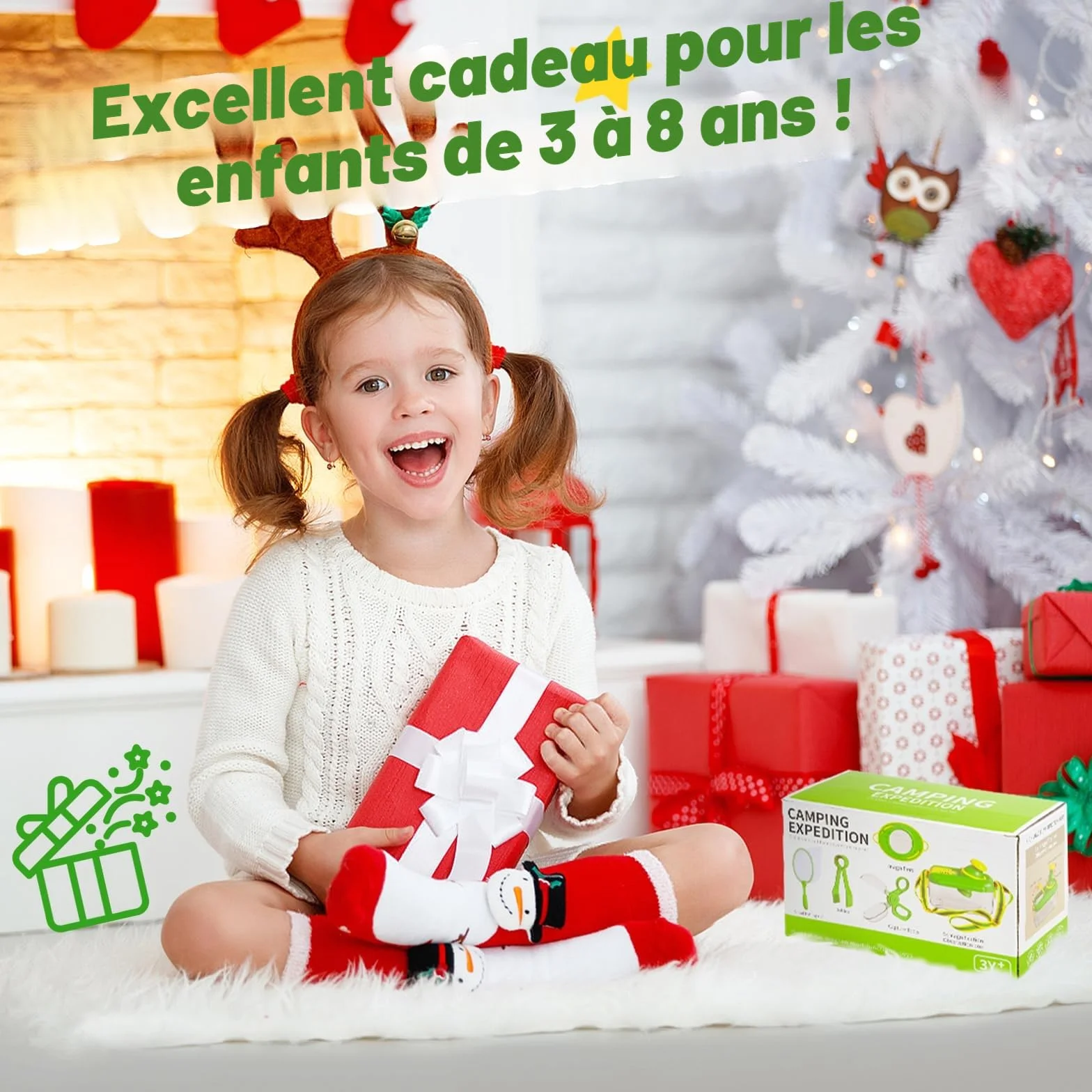 Kit Exploration Enfant Jouets - 5 Pièces Attrape Insecte avec 12 Faux Insectes, Jouet Exterieur Éducatif Cadeau Noël Garçon Fille 3-6 Ans