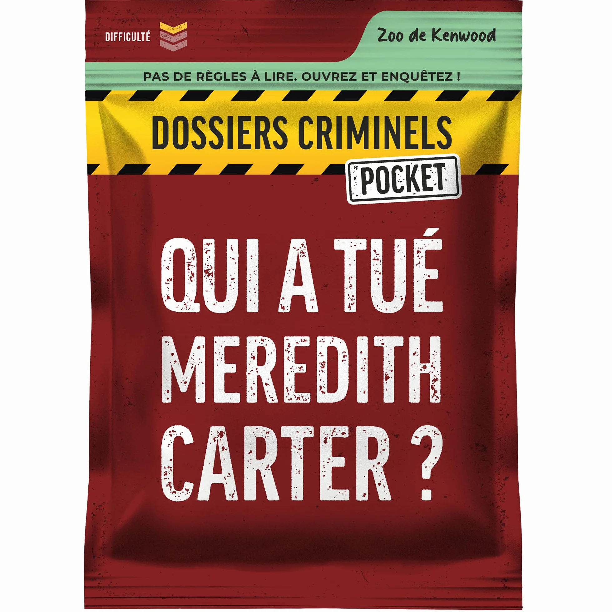 Dossiers Criminels Pocket - Qui a tué Meredith Carter ? - Jeu d'enquête en cartes - 1-6 Joueurs - 45 min