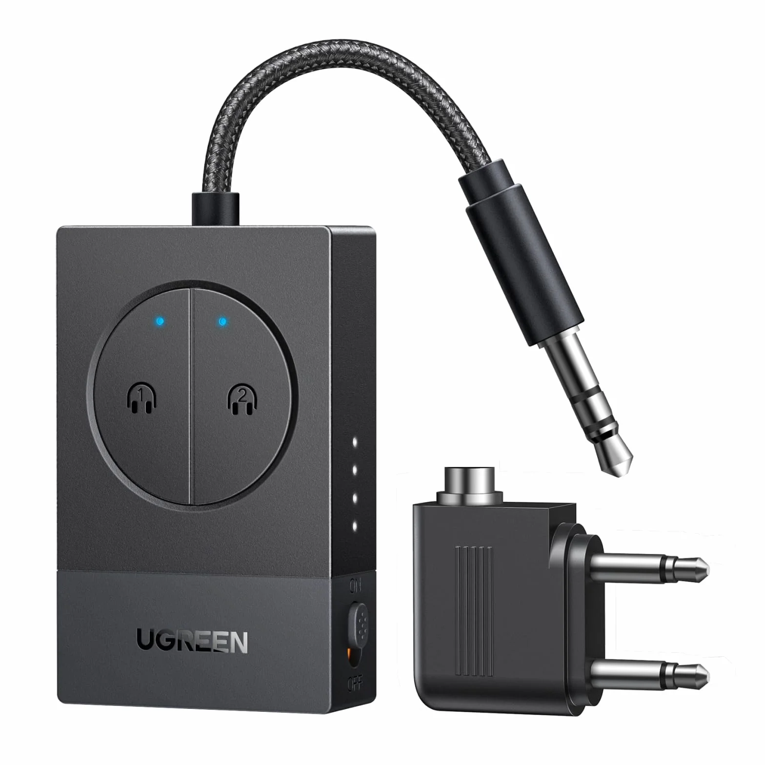 UGREEN Émetteur Jack Bluetooth 5.4 Adaptateur Audio 3.5 mm pour TV Casque