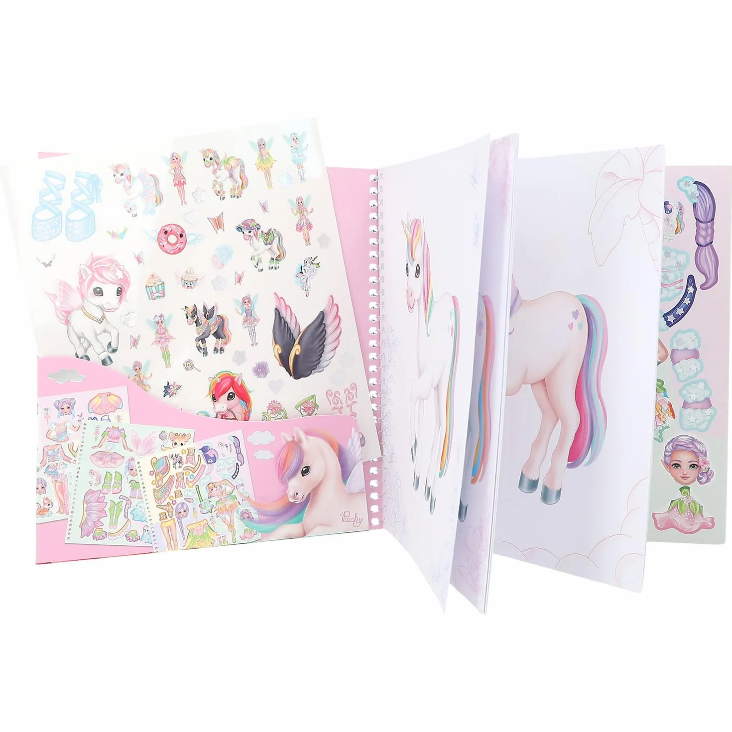 Depesche Ylvi Dress Me Up - Livre d'autocollants Licornes, 24 Pages, 11 Feuilles