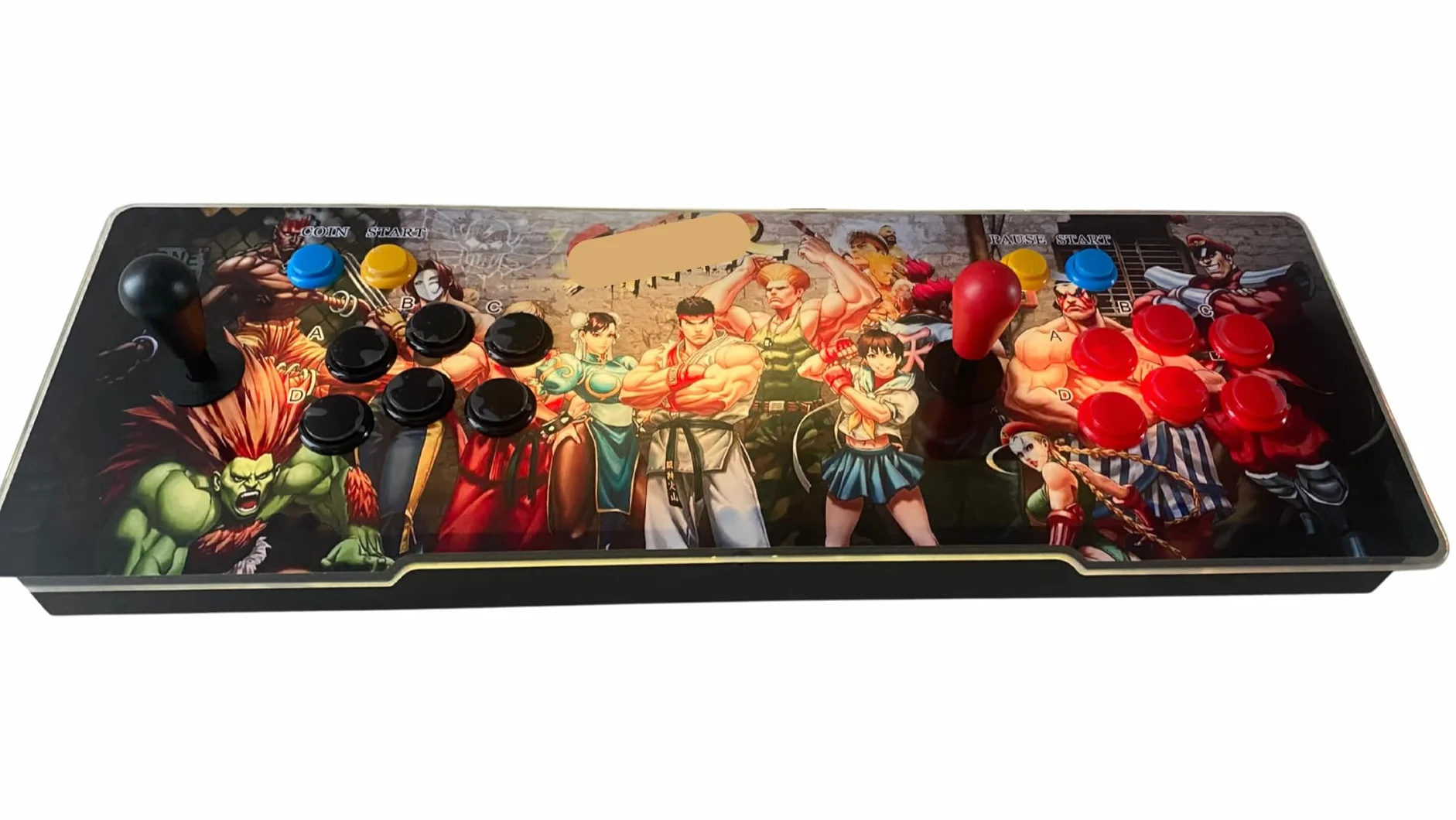 Console d'arcade Pandora Box 28 000 Jeux rétro 3D LED Couleurs changeantes Audio Joysticks ovales