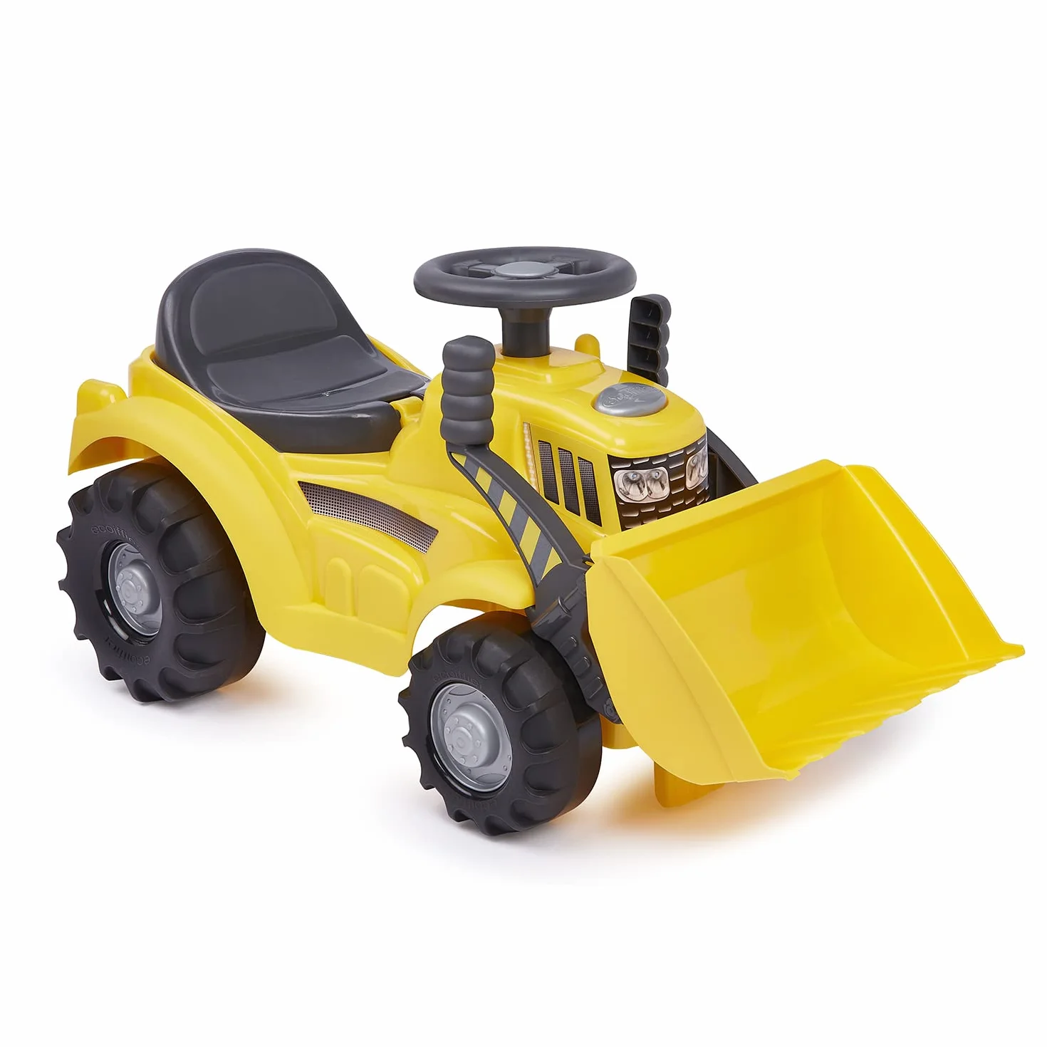Ecoiffier Porteur Tracto Pelle Jaune Jeu Plein Air Enfants 12-36 Mois Origine France