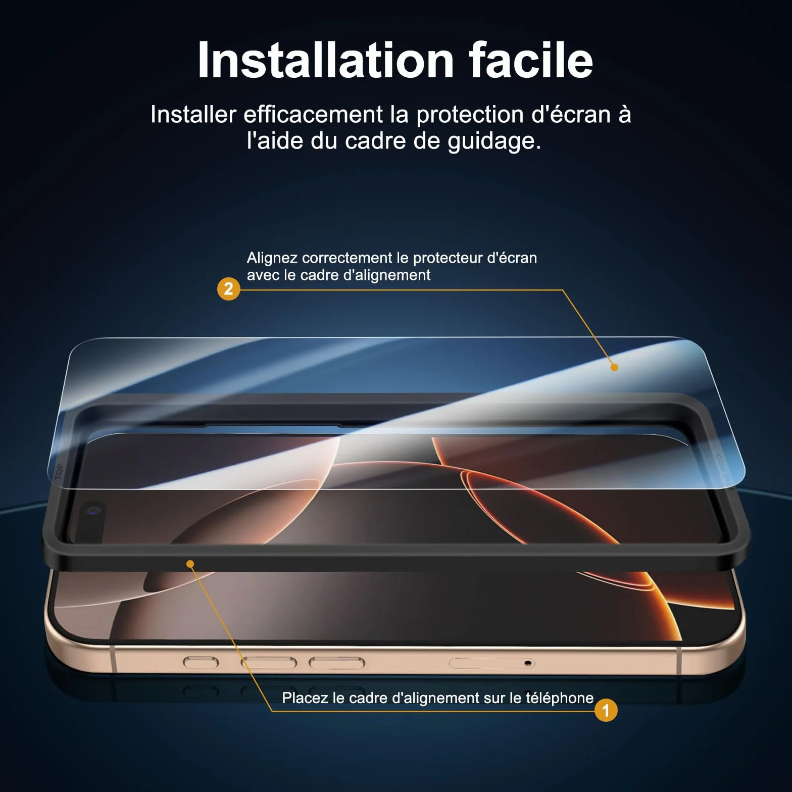NEW'C Verre Trempé pour iPhone 17 Pro 16 Pro (6,3") Film Protection écran HD Transparent