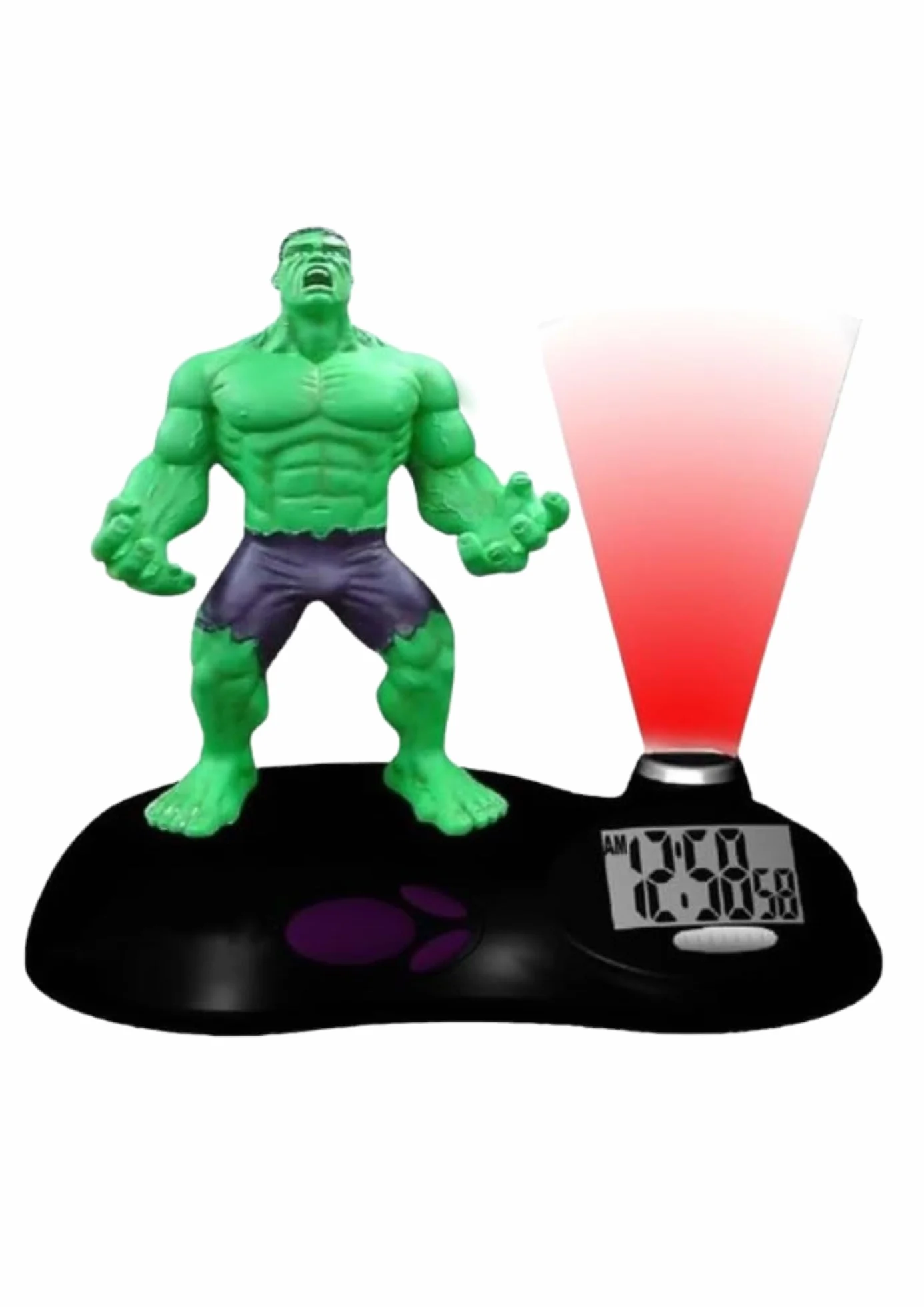 Suncity Réveil enfant Hulk Projection heure plafond