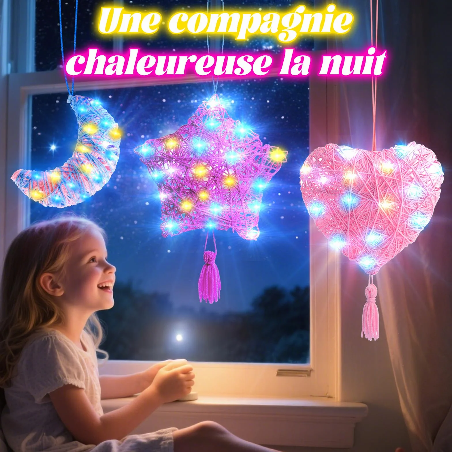 Hapikids Cadeau Fille 6-12 Ans, String Art 3D Bricolage Enfant Jouet Créatif
