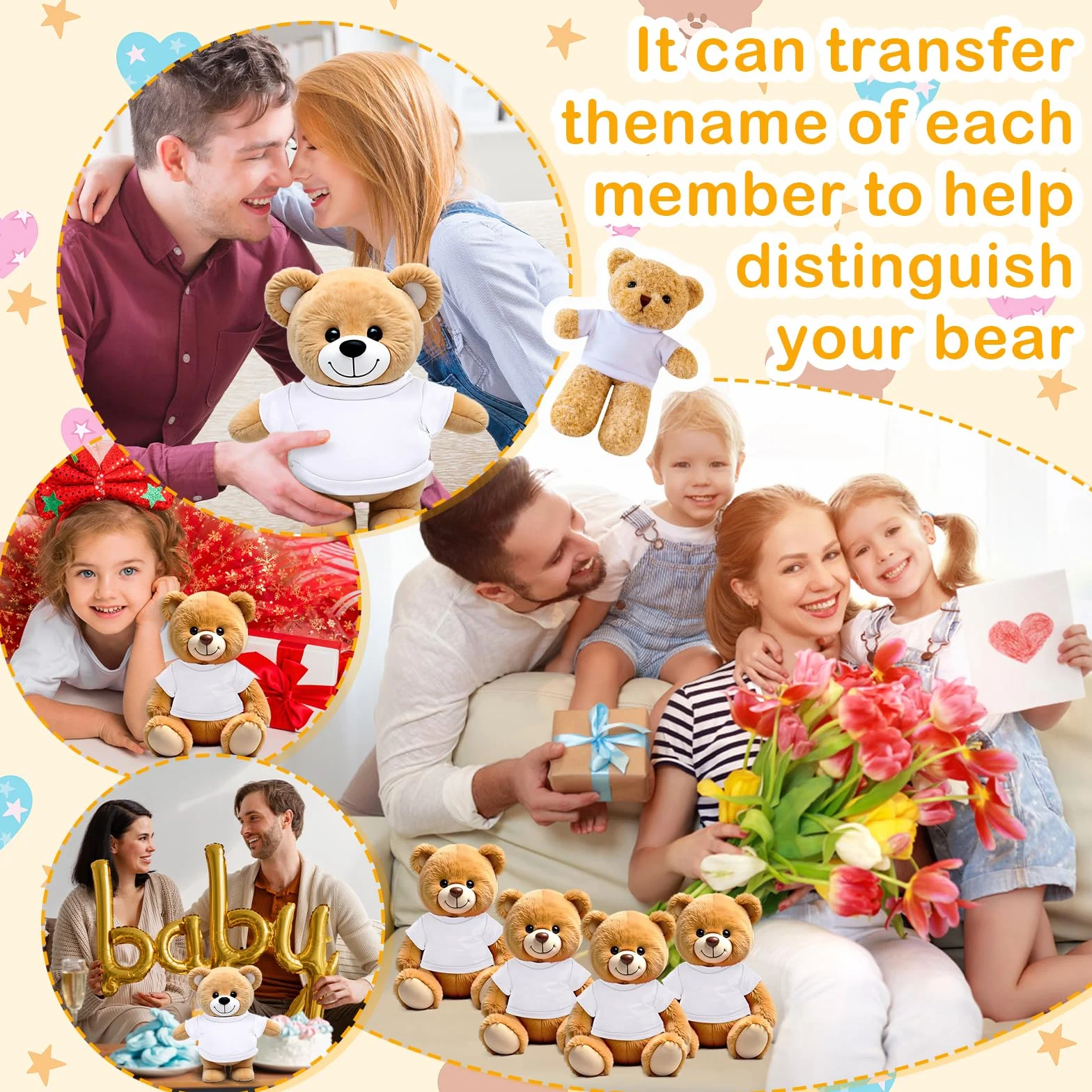 Build a Bear Vêtements Ours Peluche 4 Pièces 12-16 Pouces
