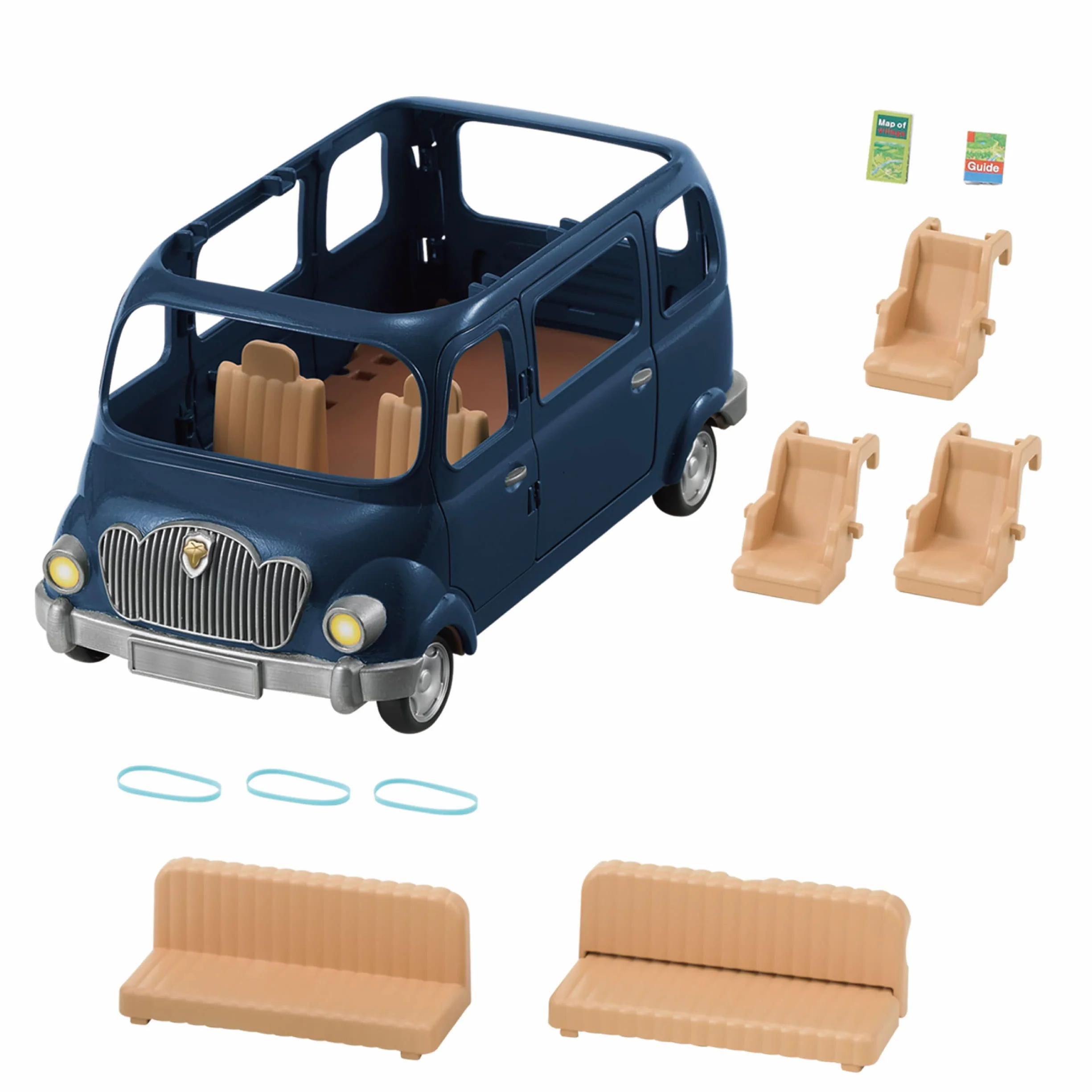 Sylvanian Families Le monospace 7 places Set + de 10 accessoires Véhicule jouet enfant 3 ans et +