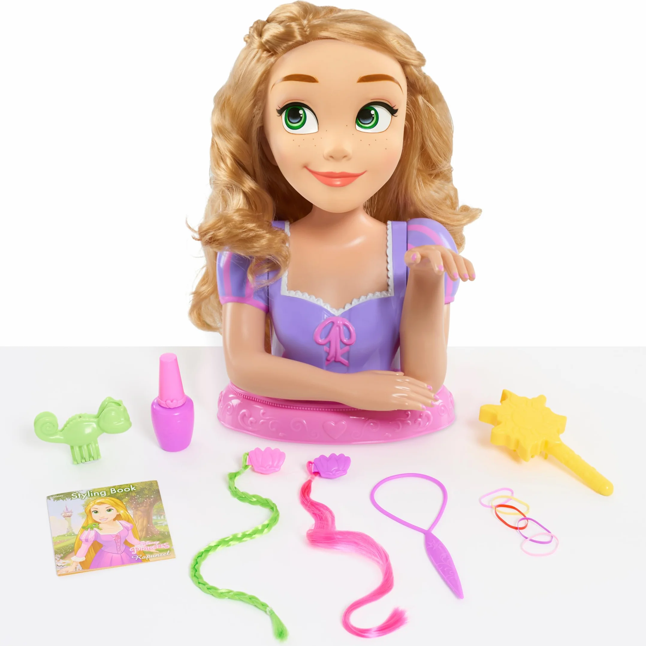 Just Play Tête à coiffer de Luxe Rapunzel, 13 Accessoires