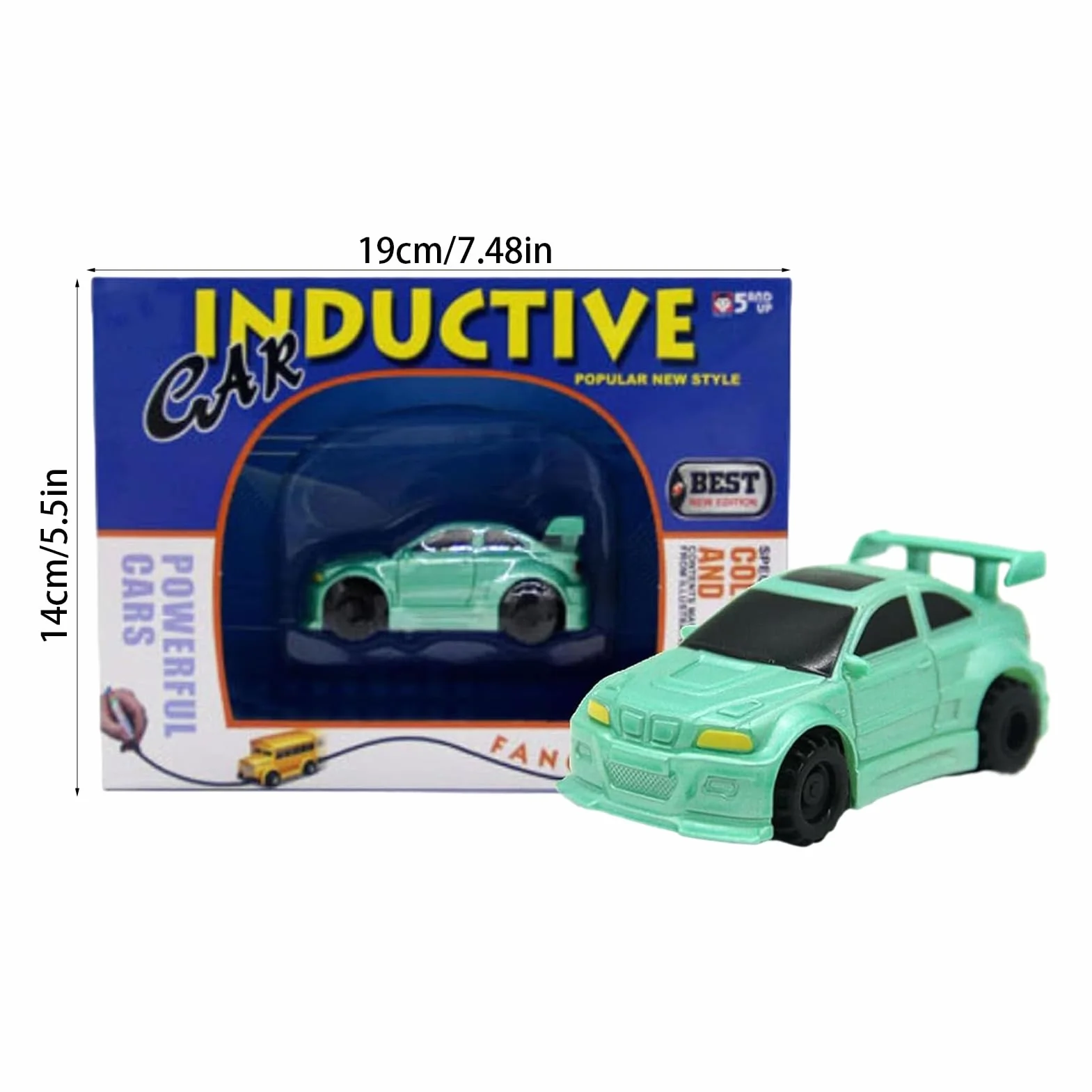 Jouet De Voiture Inductif Magique Mini Voiture Stylo Alimentée Par Batterie Avec Capteur Optique Cadeaux D'apprentissage Interactifs Enfant