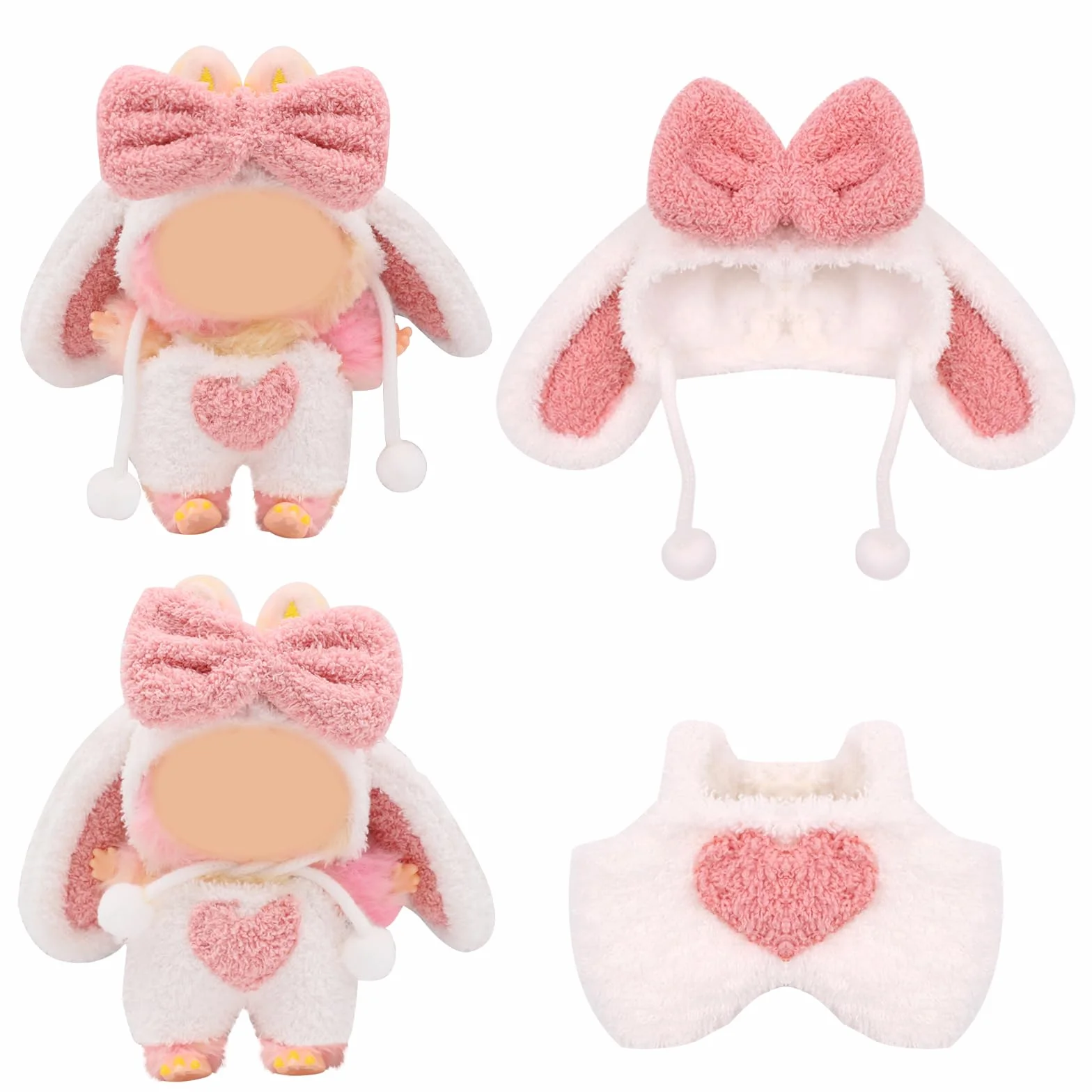 Vêtements pour Peluche bubu 17 cm - Pull à Capuche DIY - Cadeaux pour Enfants
