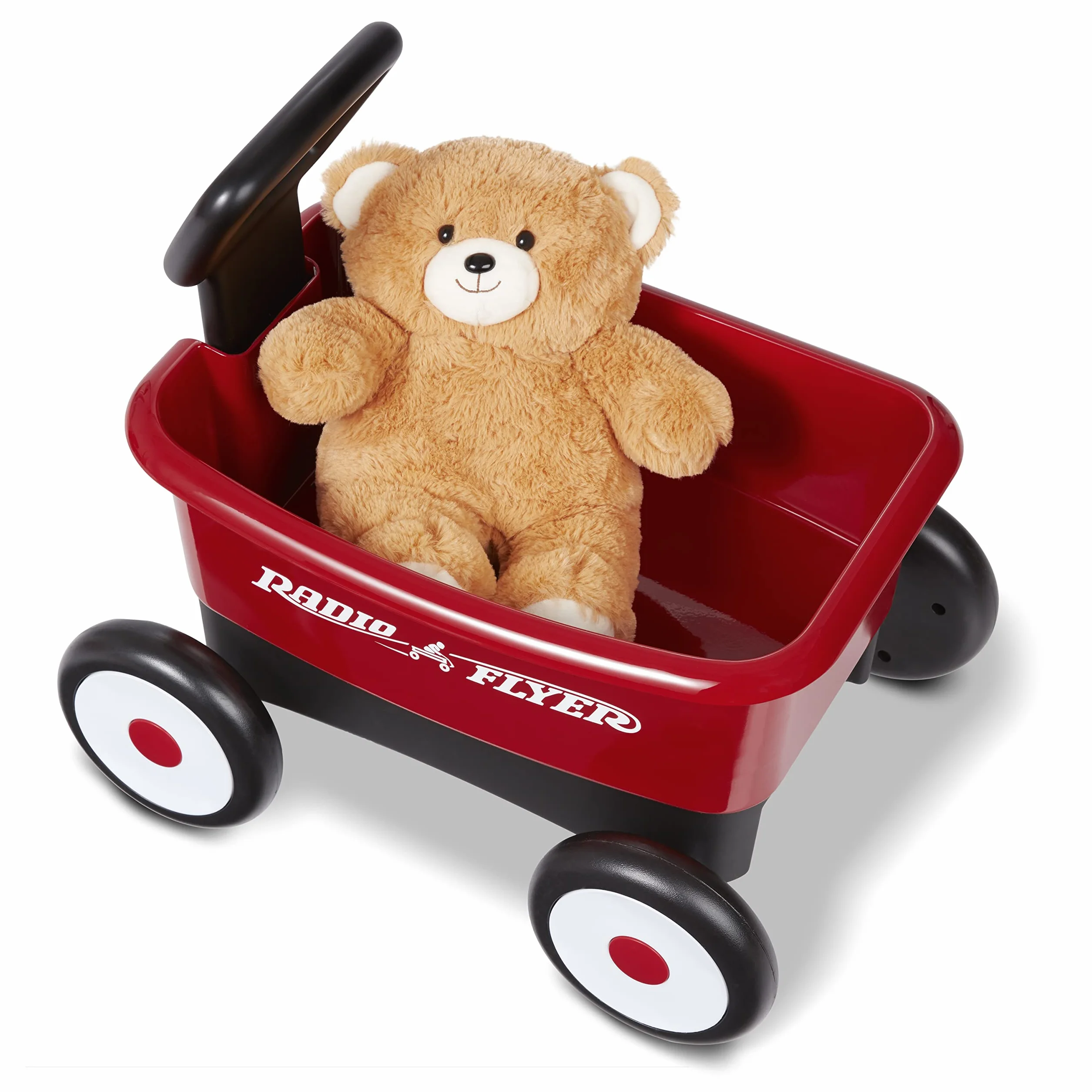 Radio Flyer Walker Wagon 2-en-1 Rouge Chariot de Marche à Pousser et à Tirer pour 1-4 Ans