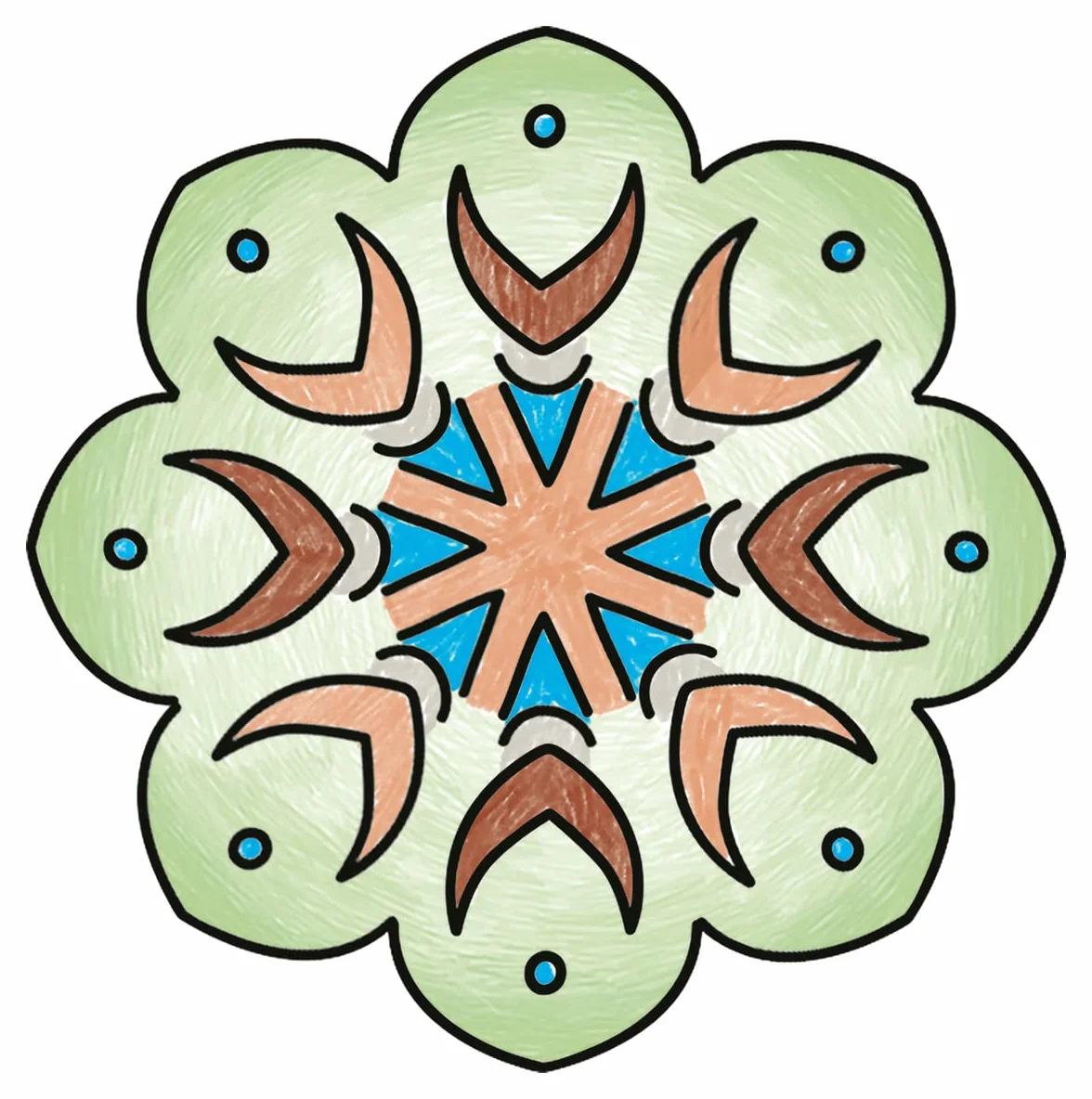 Ravensburger Mandala Designer Dessin Loisir créatif Pochoirs Crayons de Couleur Inclus Boho Style Enfant Dès 6 Ans Version française