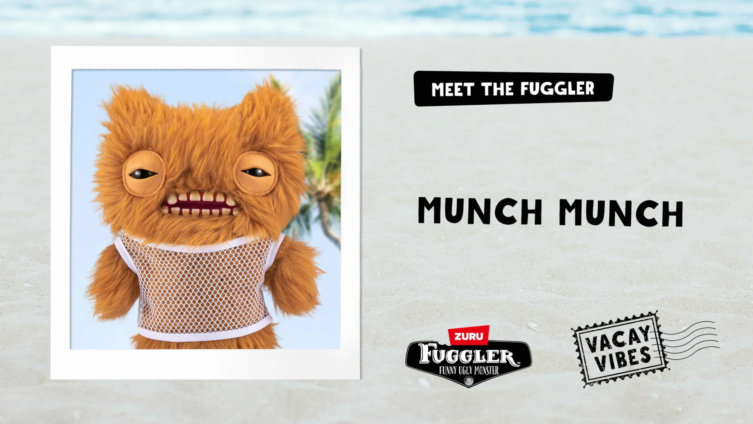 Fuggler Vacay Vibes de ZURU, Funny Ugly Monster Peluche à Collectionner