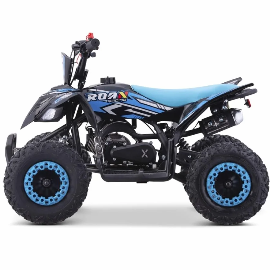 RATTE-R6 Mini Quad essence 49 cc pour enfant Bleu