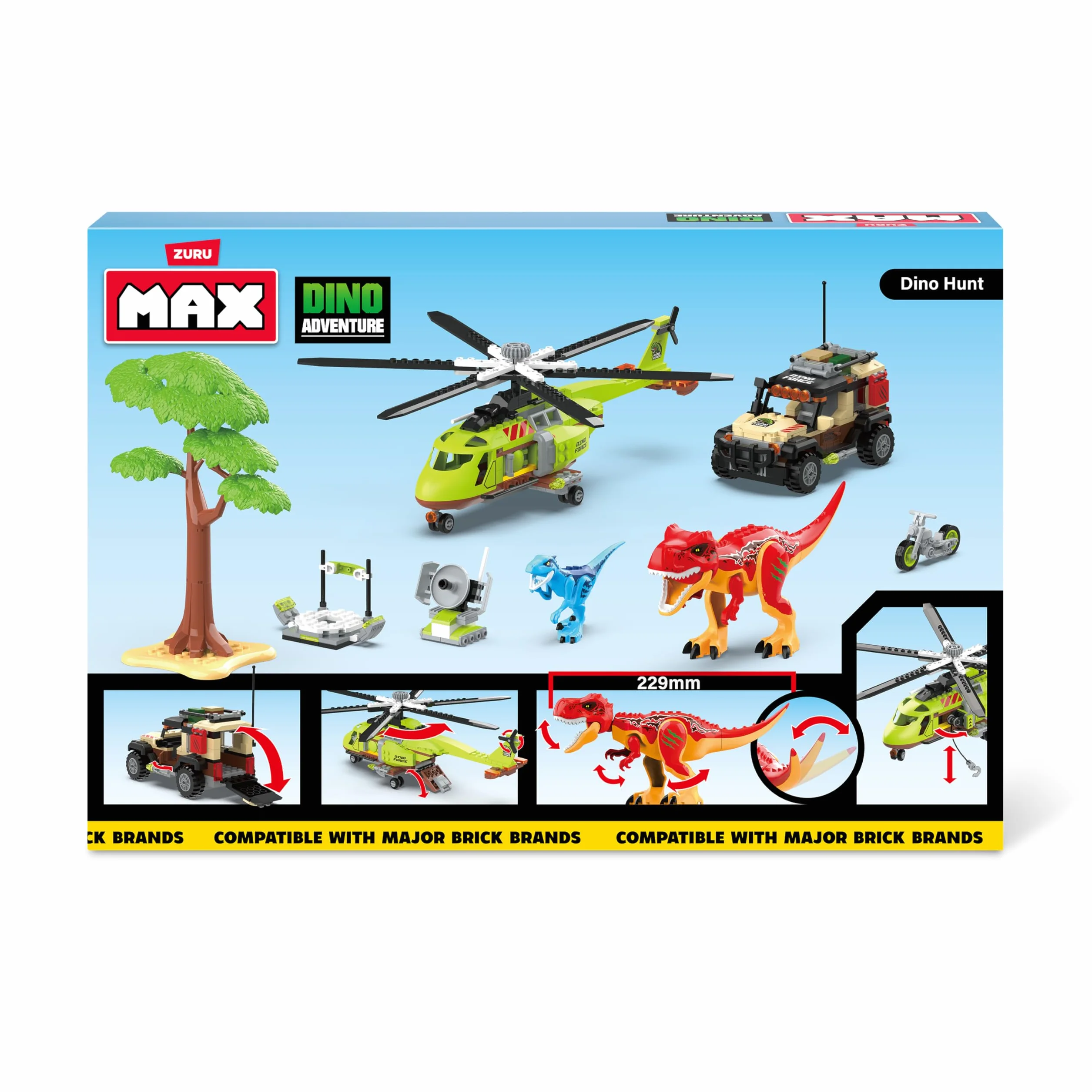 MAX-Dino Adventure US Series 1 Boîte de jeu Assortiment 552 pièces