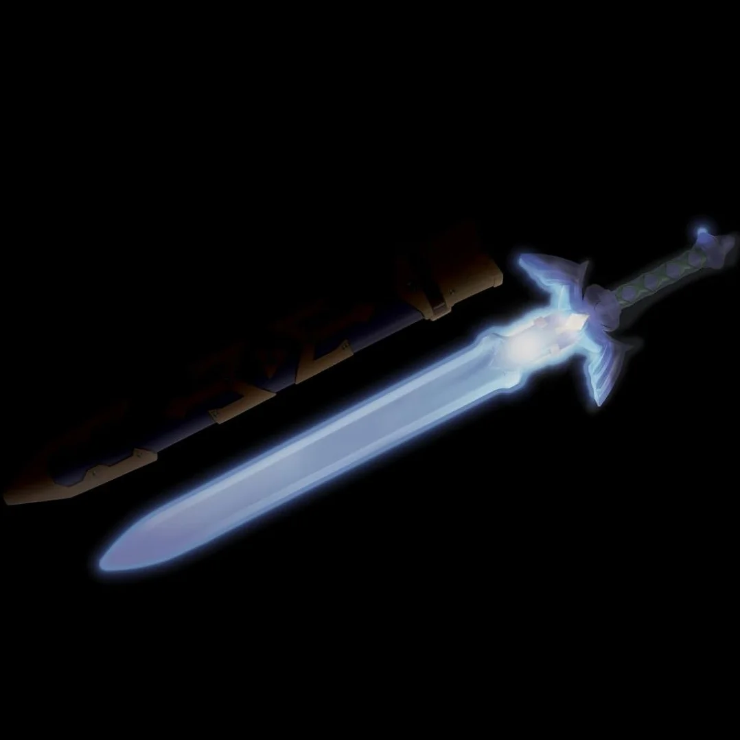 Épée lumineuse Legend of Zelda 73 cm sous licence officielle Disguise avec fourreau et poignée LED