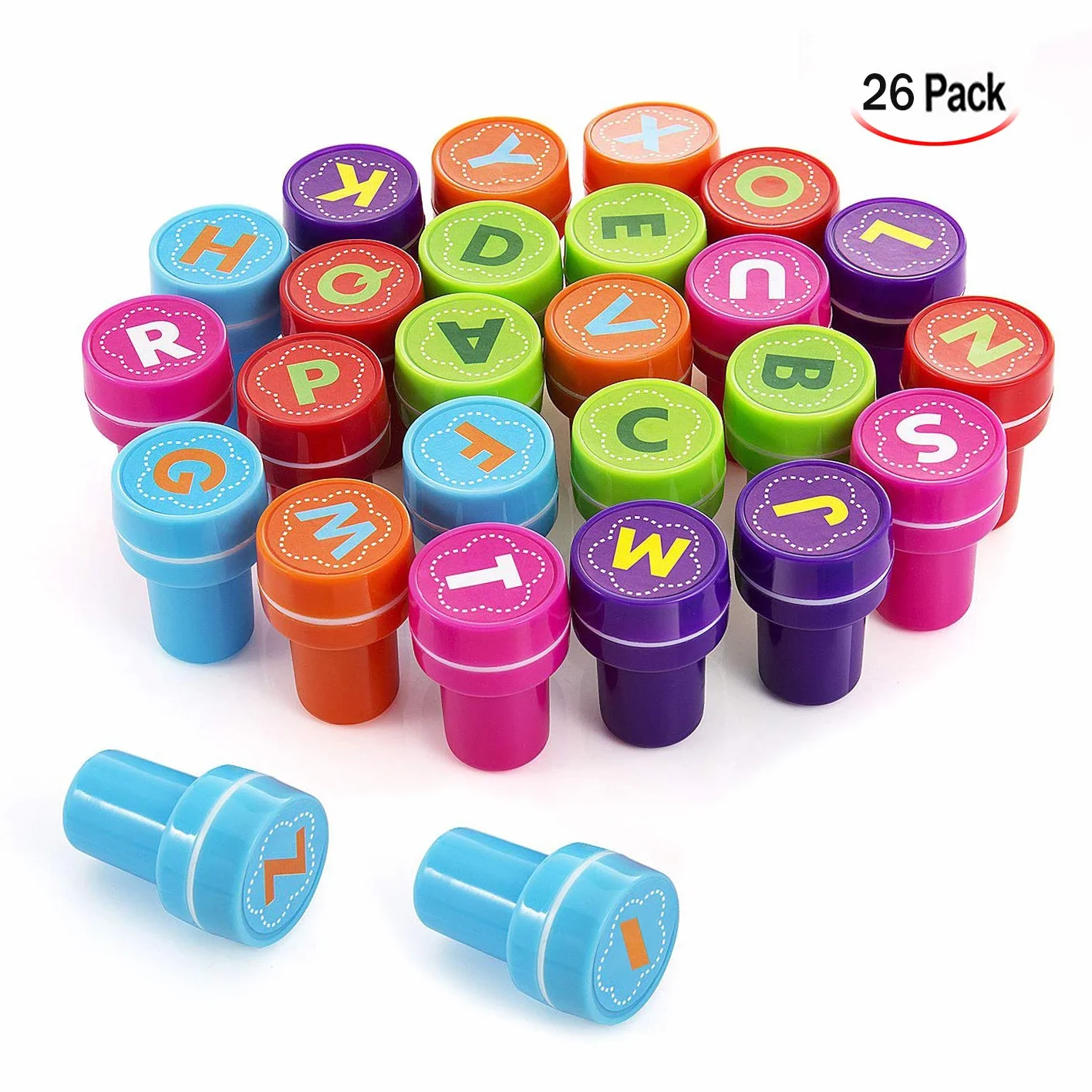Tampons Encreurs Enfants 26Pcs Alphabet Cadeau Éducatif