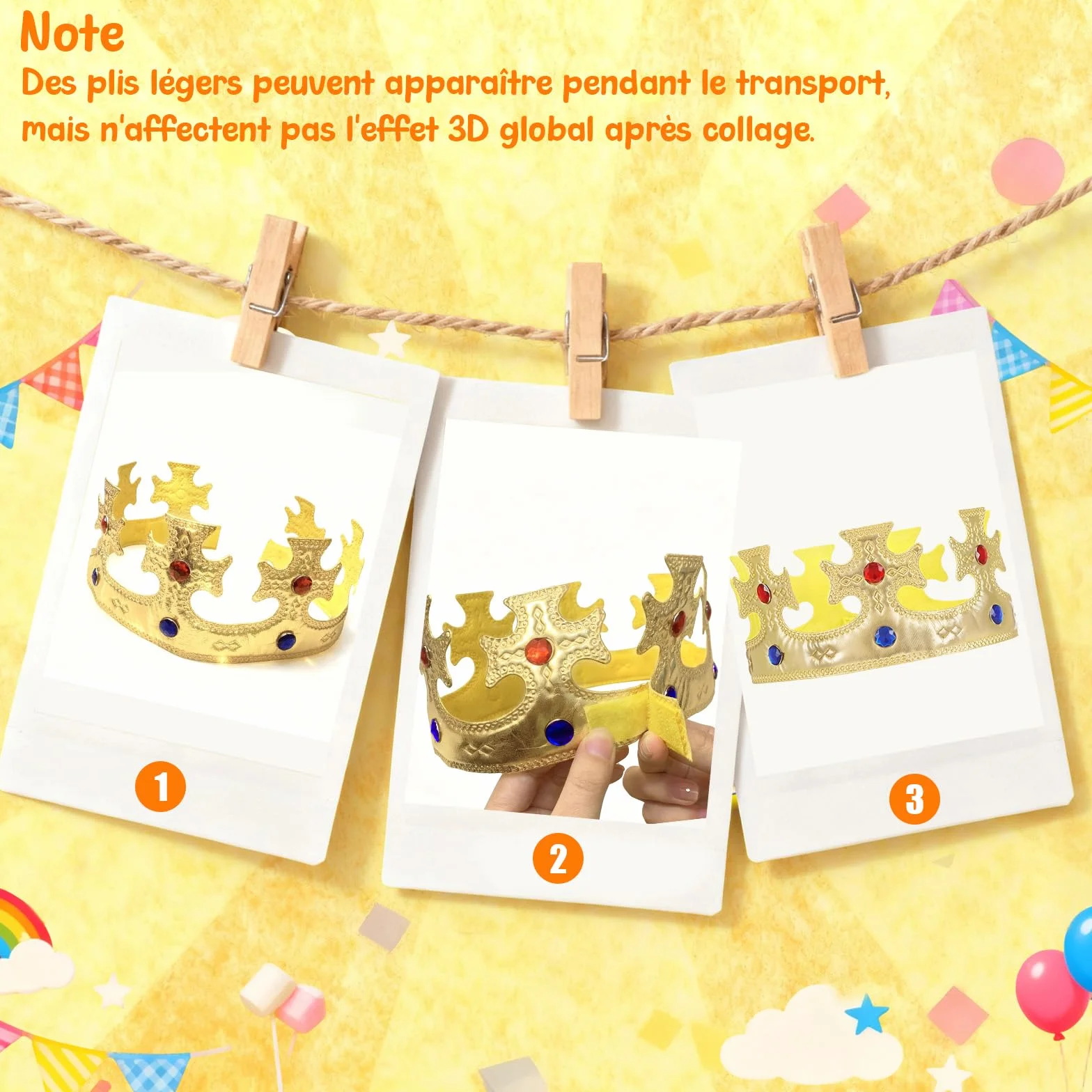 Couronne Anniversaire Enfant Roi Garçon Dorée Accessoire Déguisement Fête