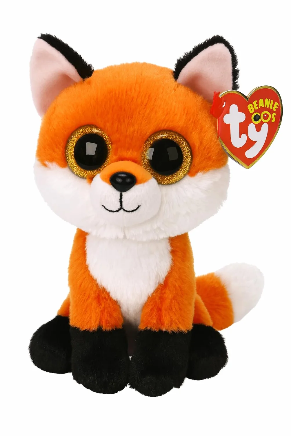 Peluche Meadow le Renard 15 cm Tricolore Orange TY Beanie Boo's