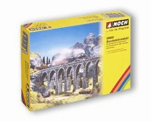 Noch - 58660 - Modélisme Ferroviaire - Viaduc De Moellon - 37 X 24,5 X 4,4 Cm
