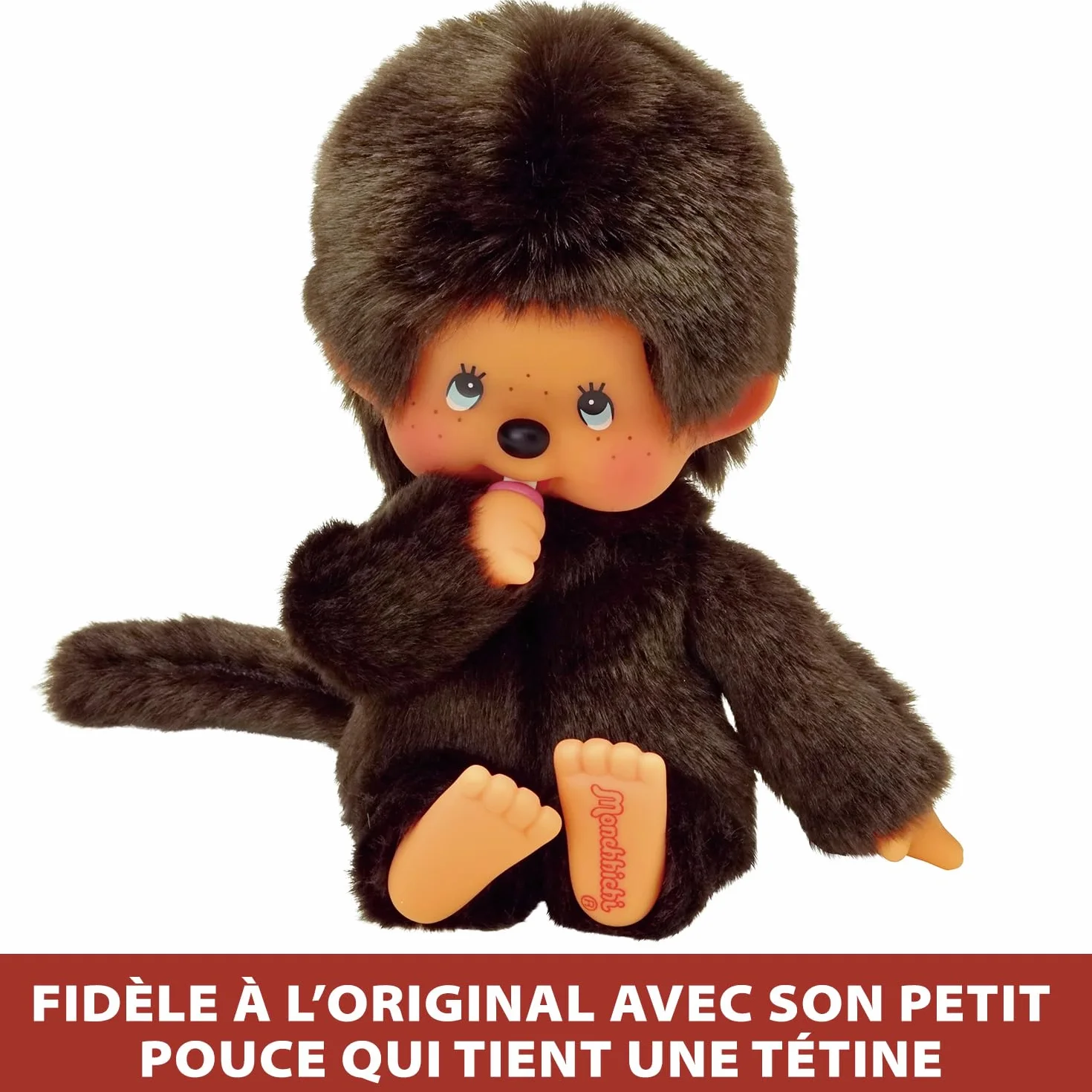 Monchhichi Original Peluche Singe Iconique 20 cm BANDAI
