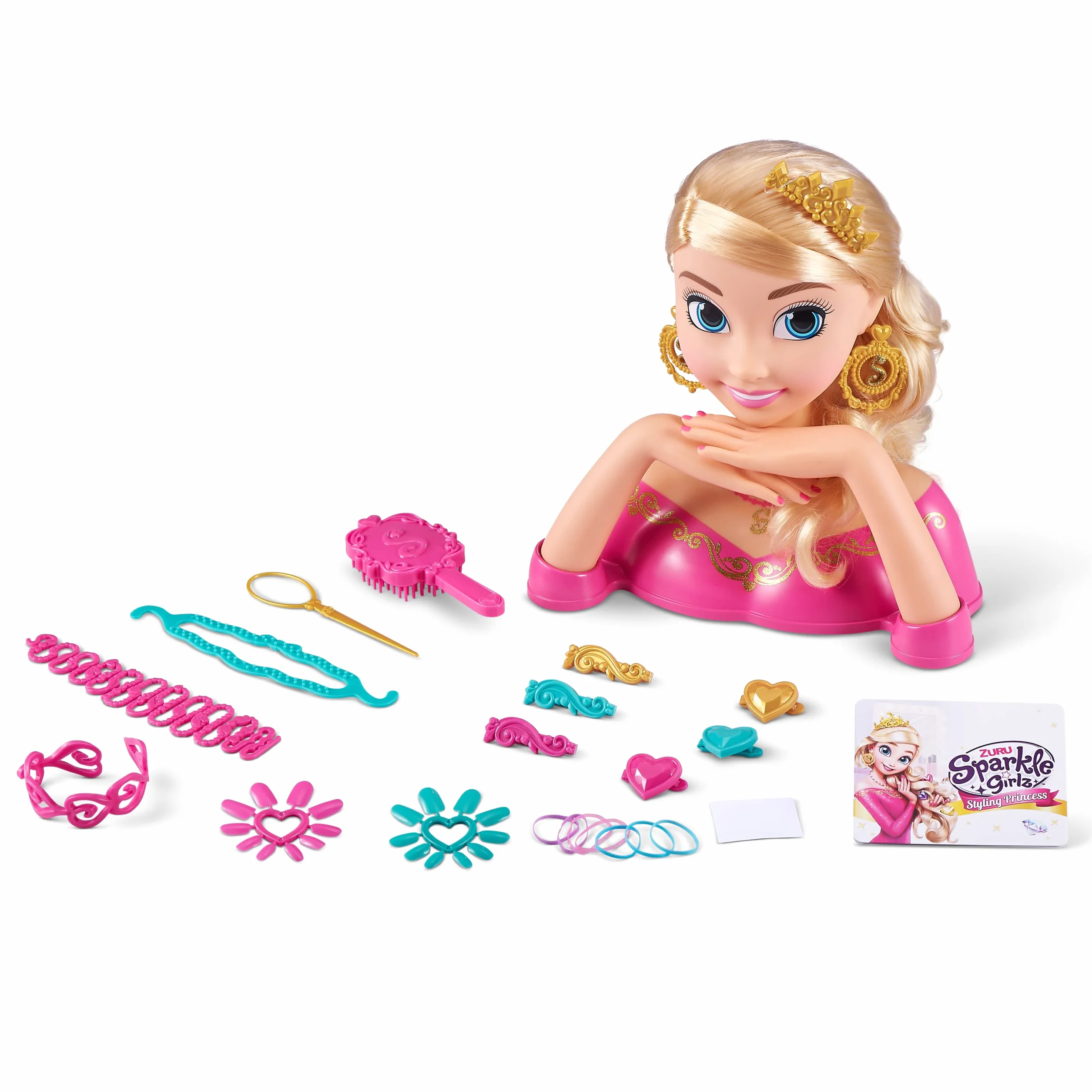 ZURU Sparkle Girlz Tête à coiffer Nail Art coiffage pour Ongles 3 ans et plus