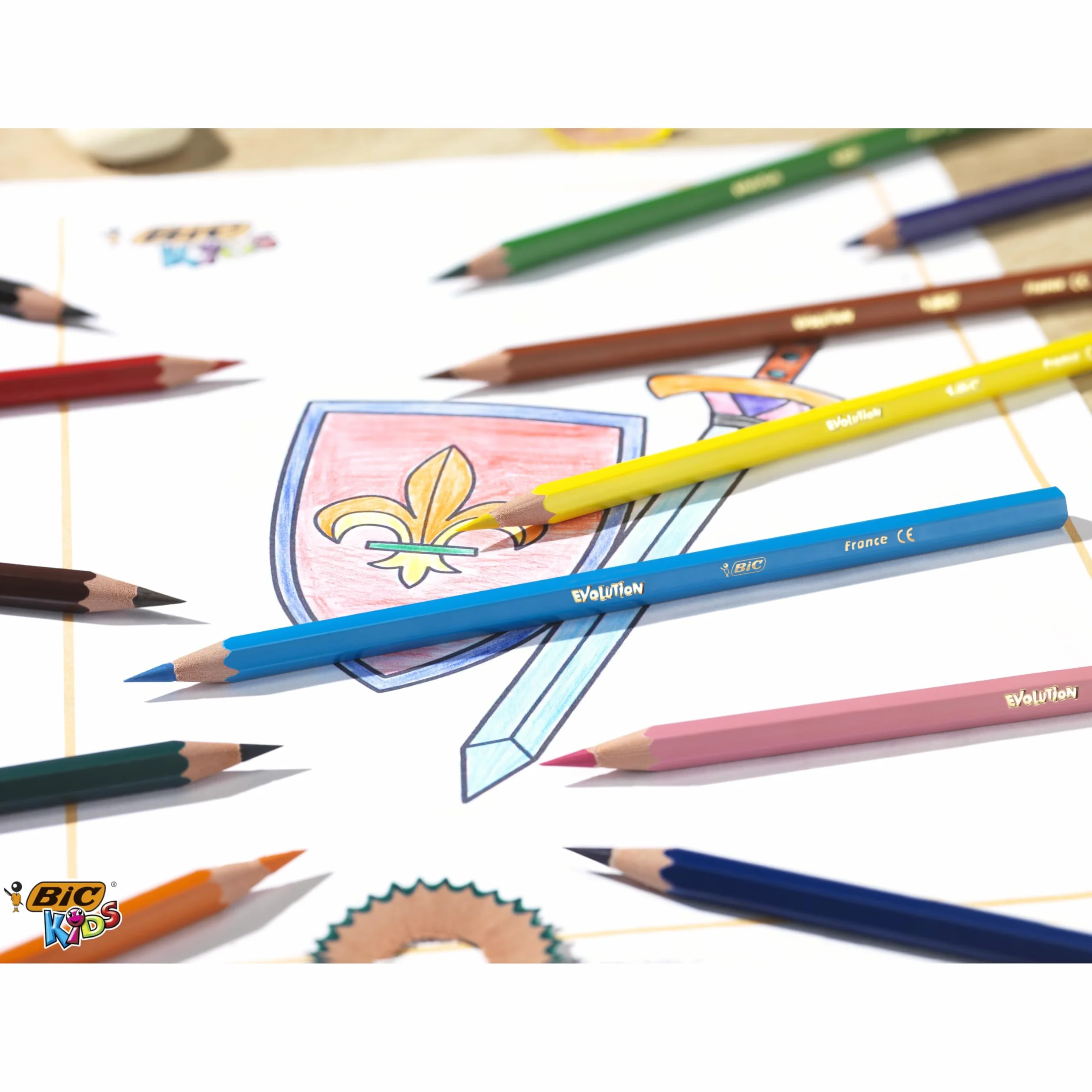 BIC Kids Evolution ECOlutions Crayons de Couleur 36 Pièces