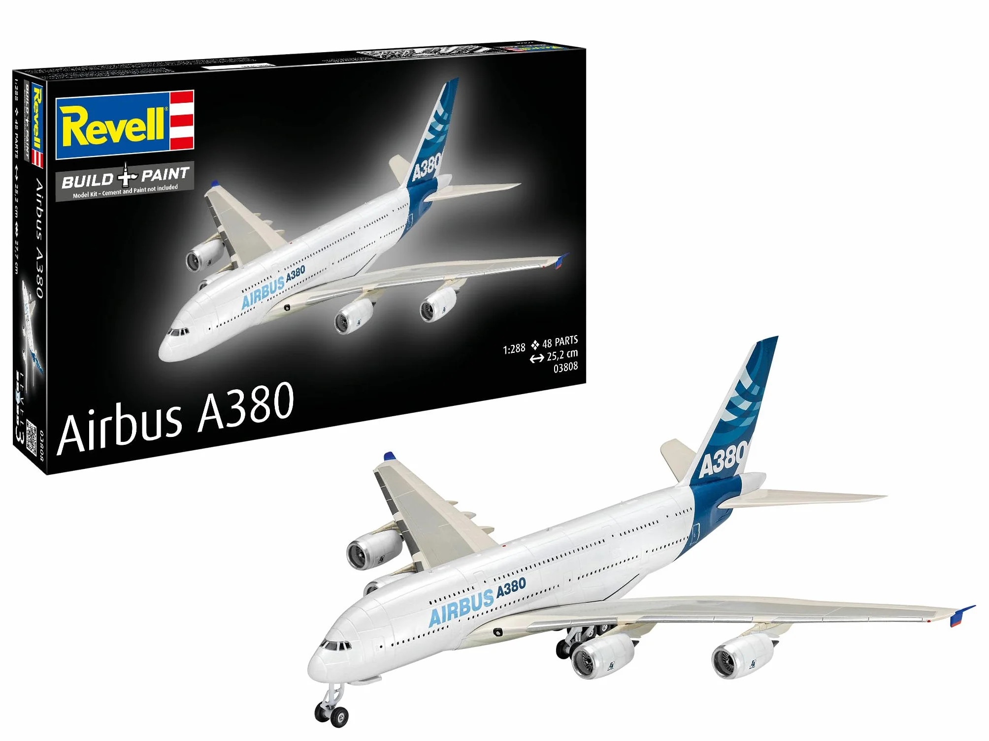 Revell Airbus A380 Maquette en plastique échelle 1:288 blanc