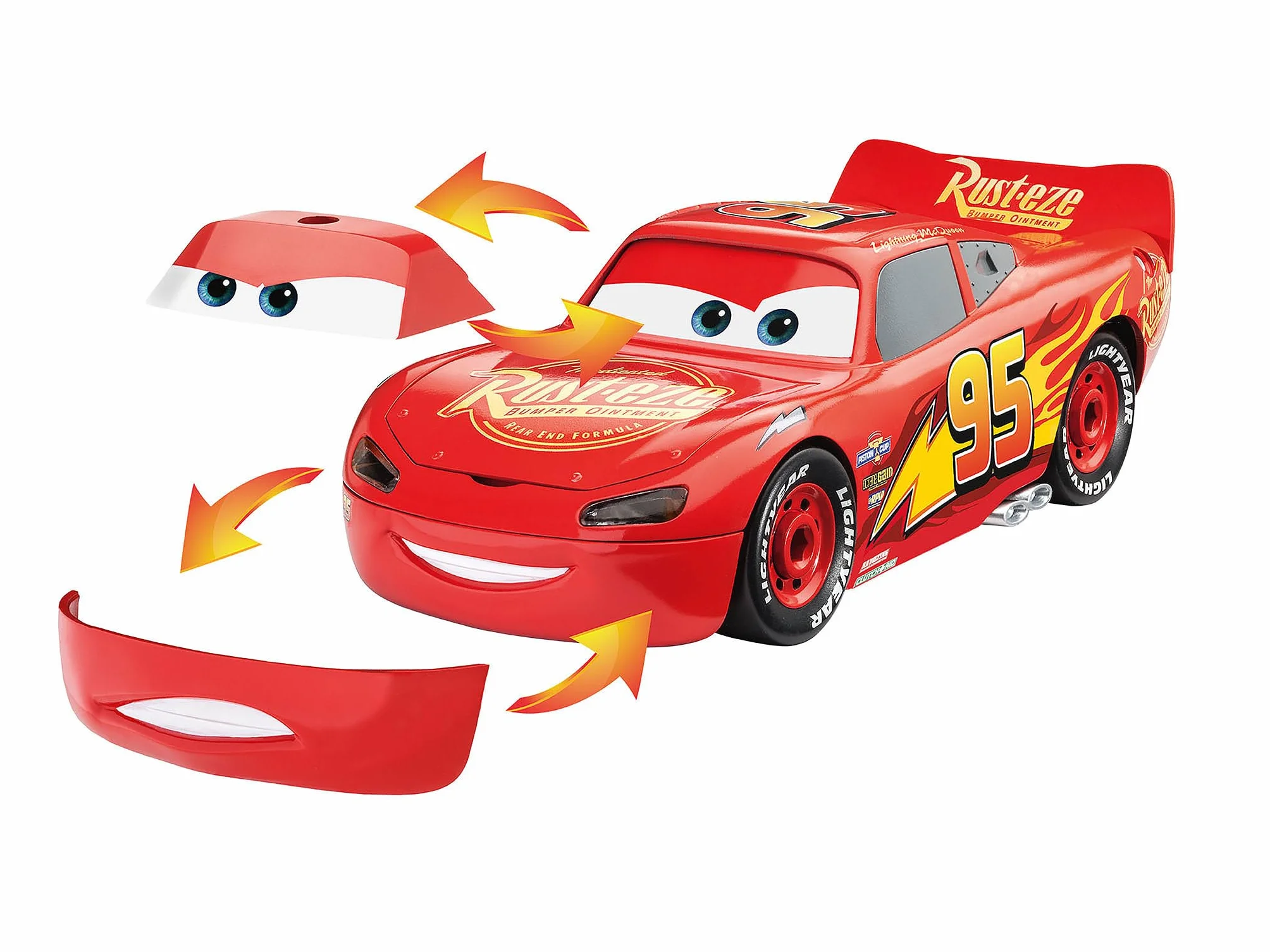 Revell Lightning McQueen Build & Play 1:20 Disney Cars Jouet 19 pièces À partir de 4 Ans