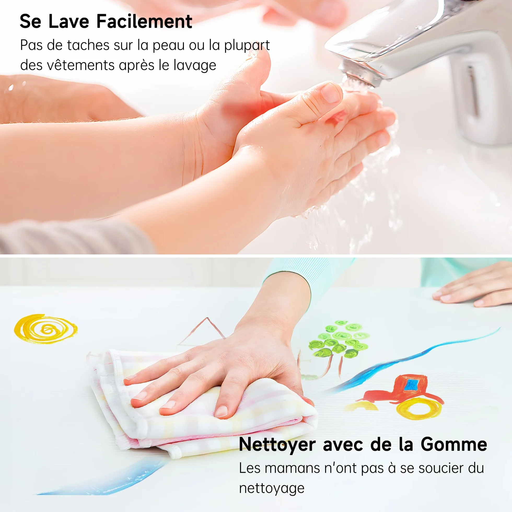 Shuttle Art Peinture au Doigt pour Enfants, 53 Pièces, Lavable, Non Toxique, 14 Couleurs